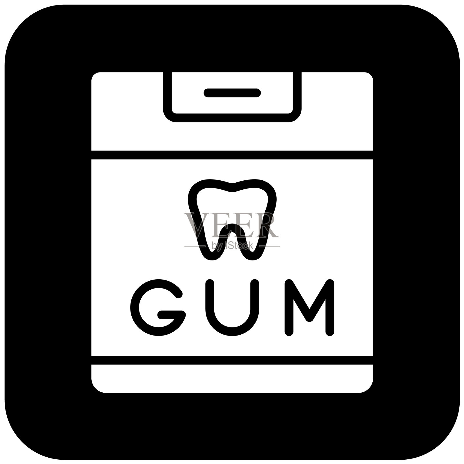 口香糖矢量图标设计插画插画图片素材