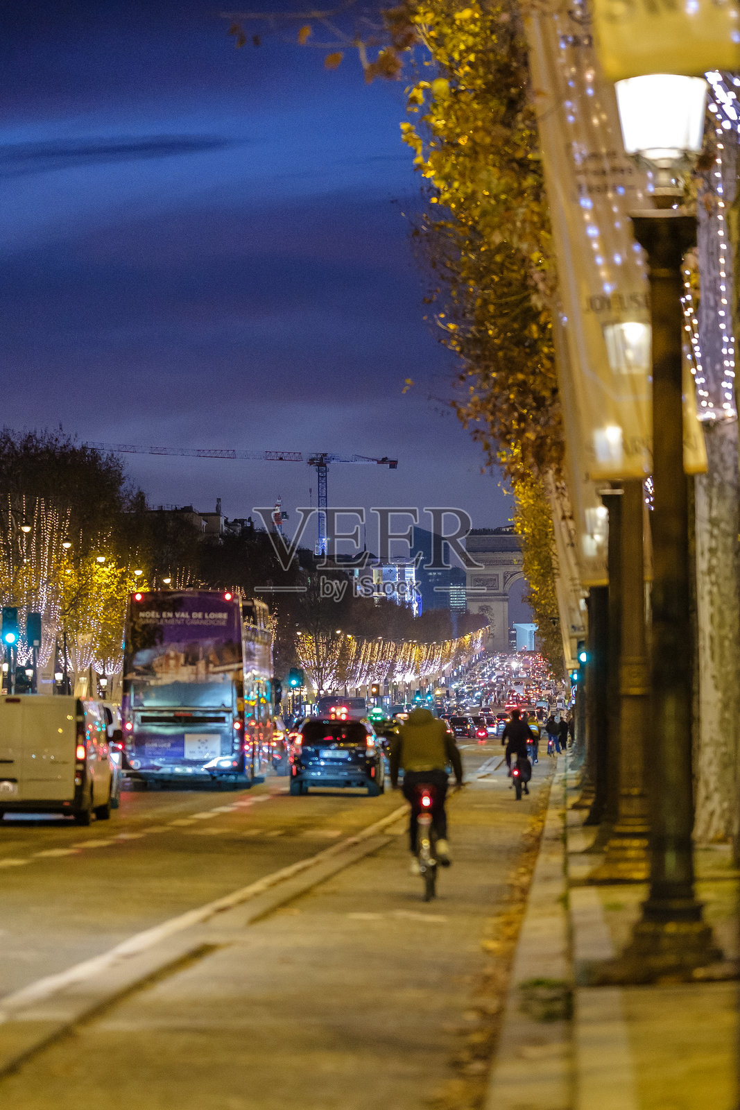 巴黎香榭丽舍大道照片摄影图片
