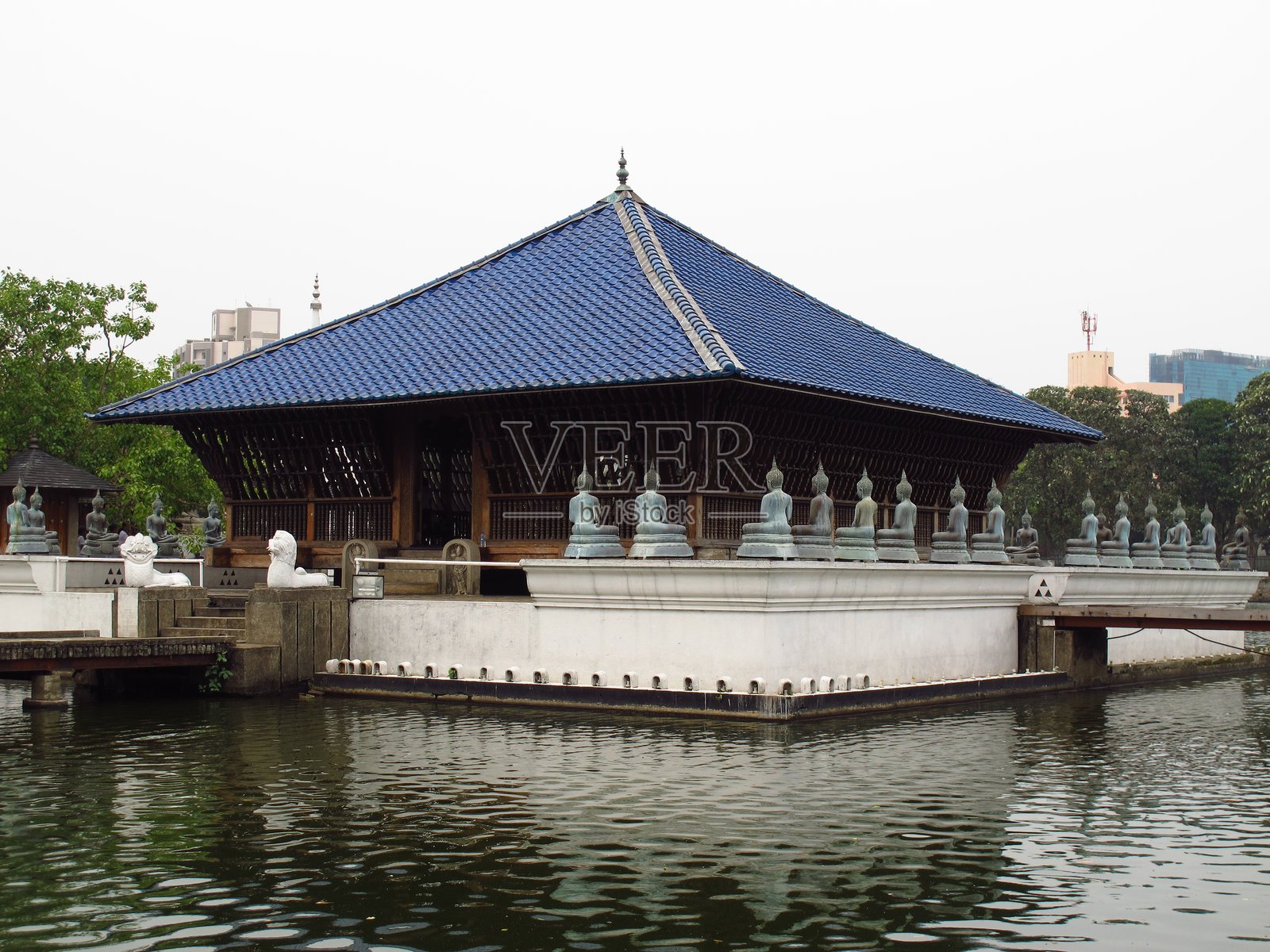 Seema Malakaya Temple in Colombo, Sri Lanka照片摄影图片