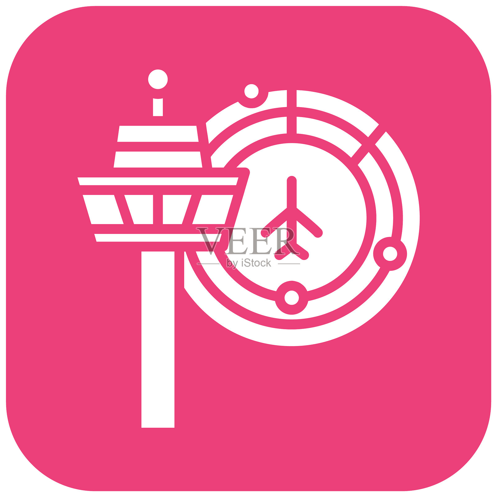 空中交通管制矢量图标插画图片素材