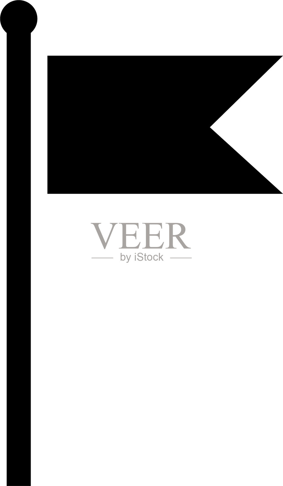 旗帜图标符号。黑色旗帜图标。矢量元素，奢华的黑色旗帜精致品牌剪影，用于横幅、演示文稿标志、网页，孤立在透明背景上。插画图片素材