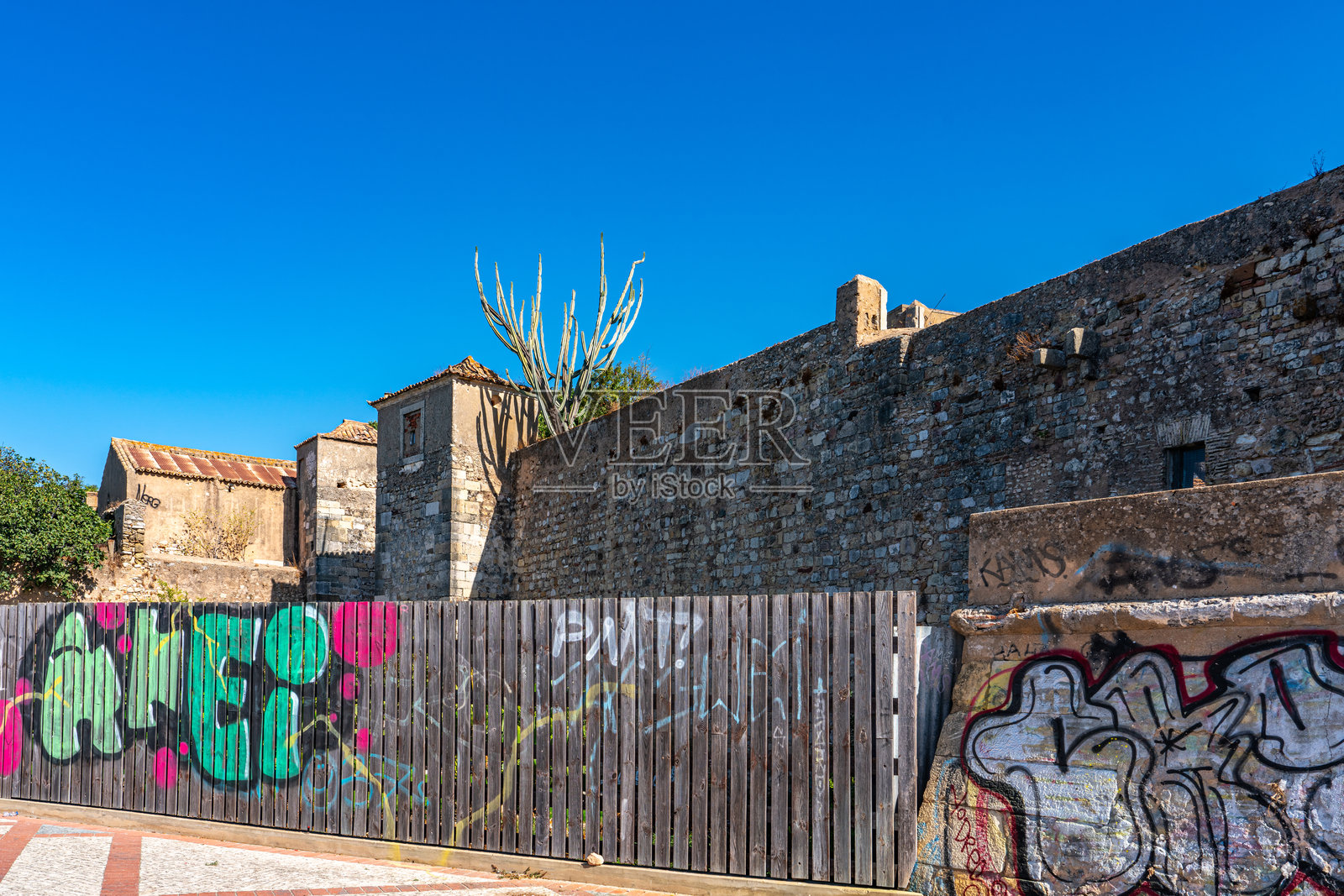 葡萄牙法鲁老城街道景观照片摄影图片