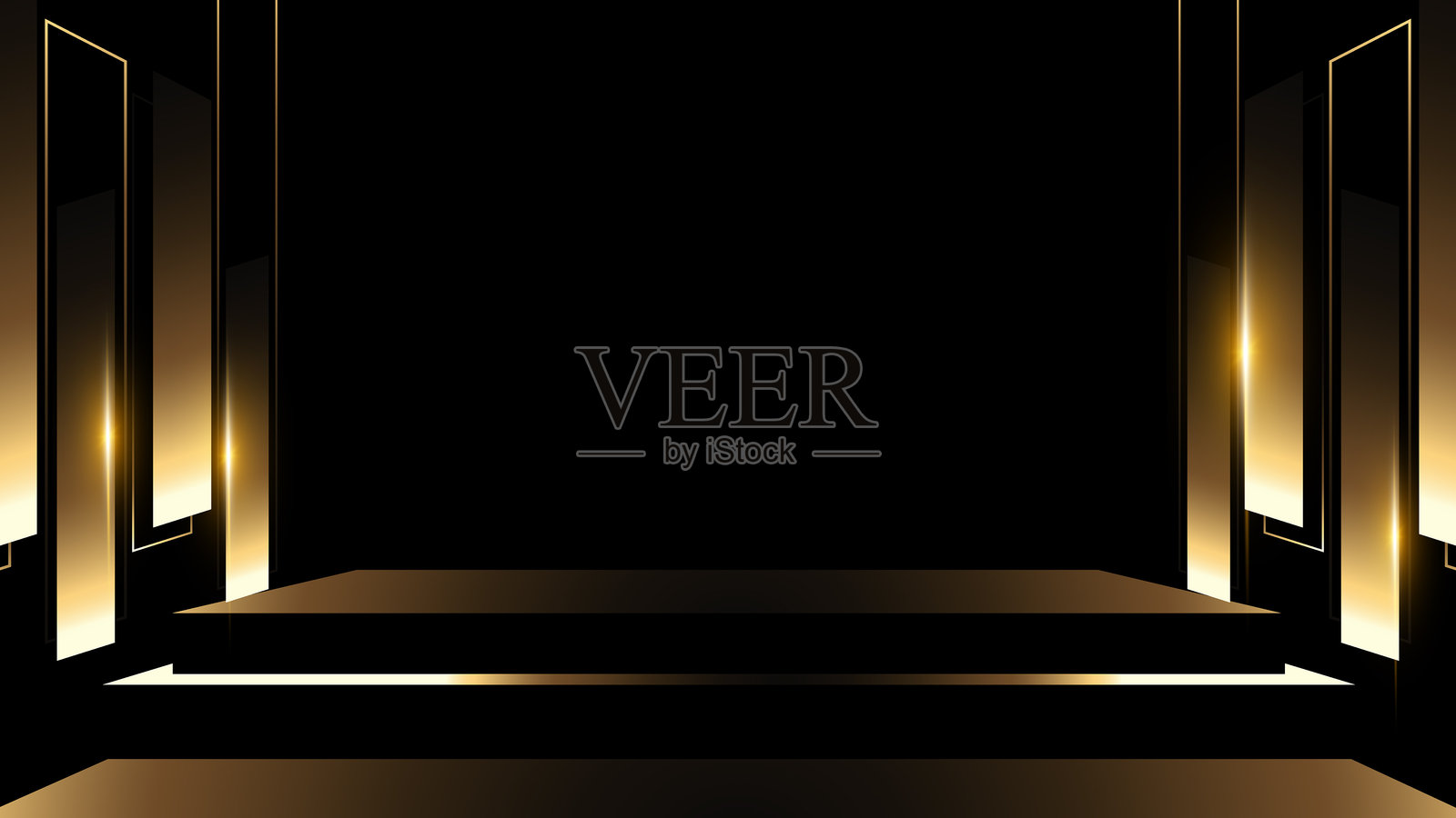 皇家奖项图形背景。皇家奖项图形背景。禧年装饰邀请函。婚礼娱乐好莱坞宝莱坞之夜。奢华品牌高标准奖项背景。插画图片素材