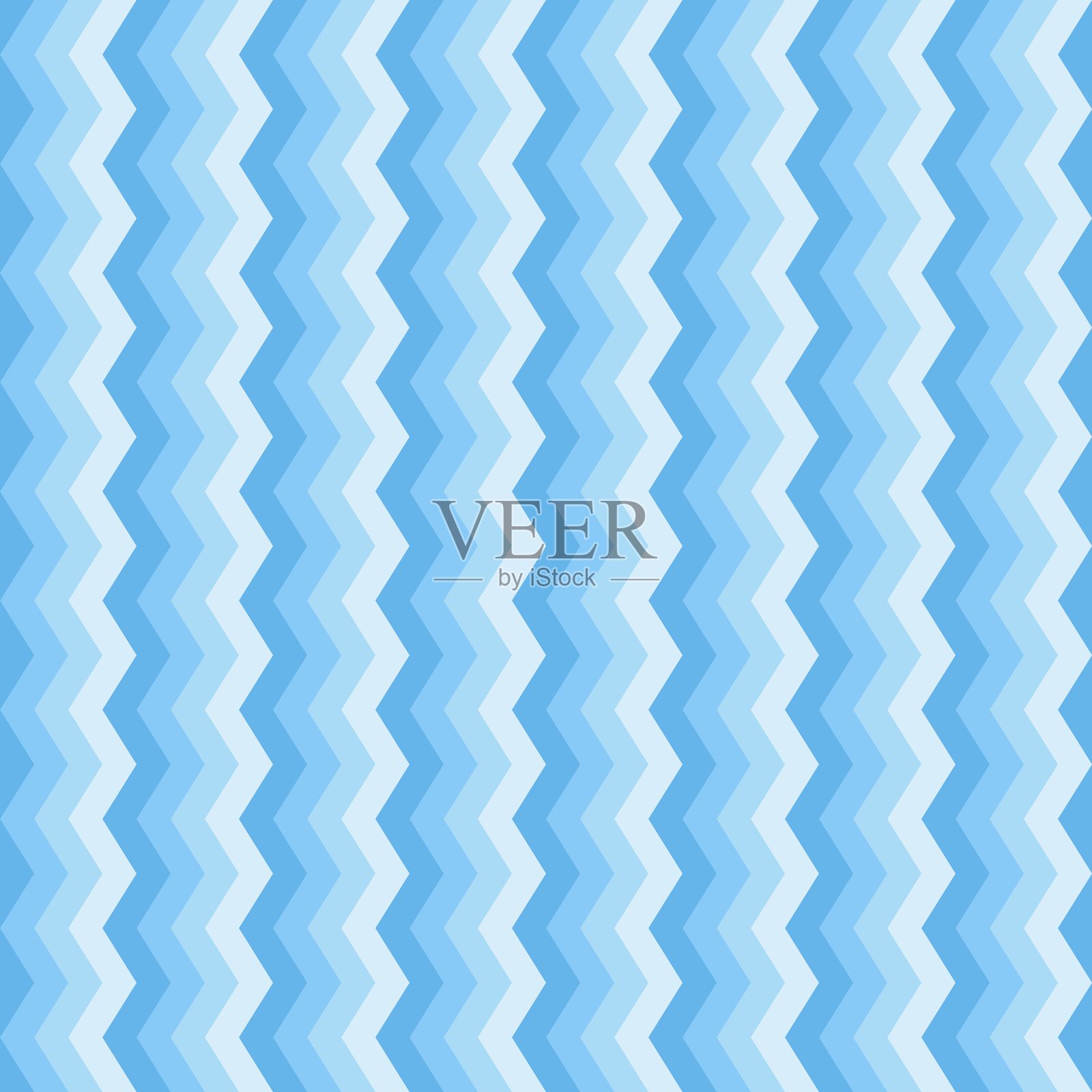 蓝色渐变之字形图案插画图片素材