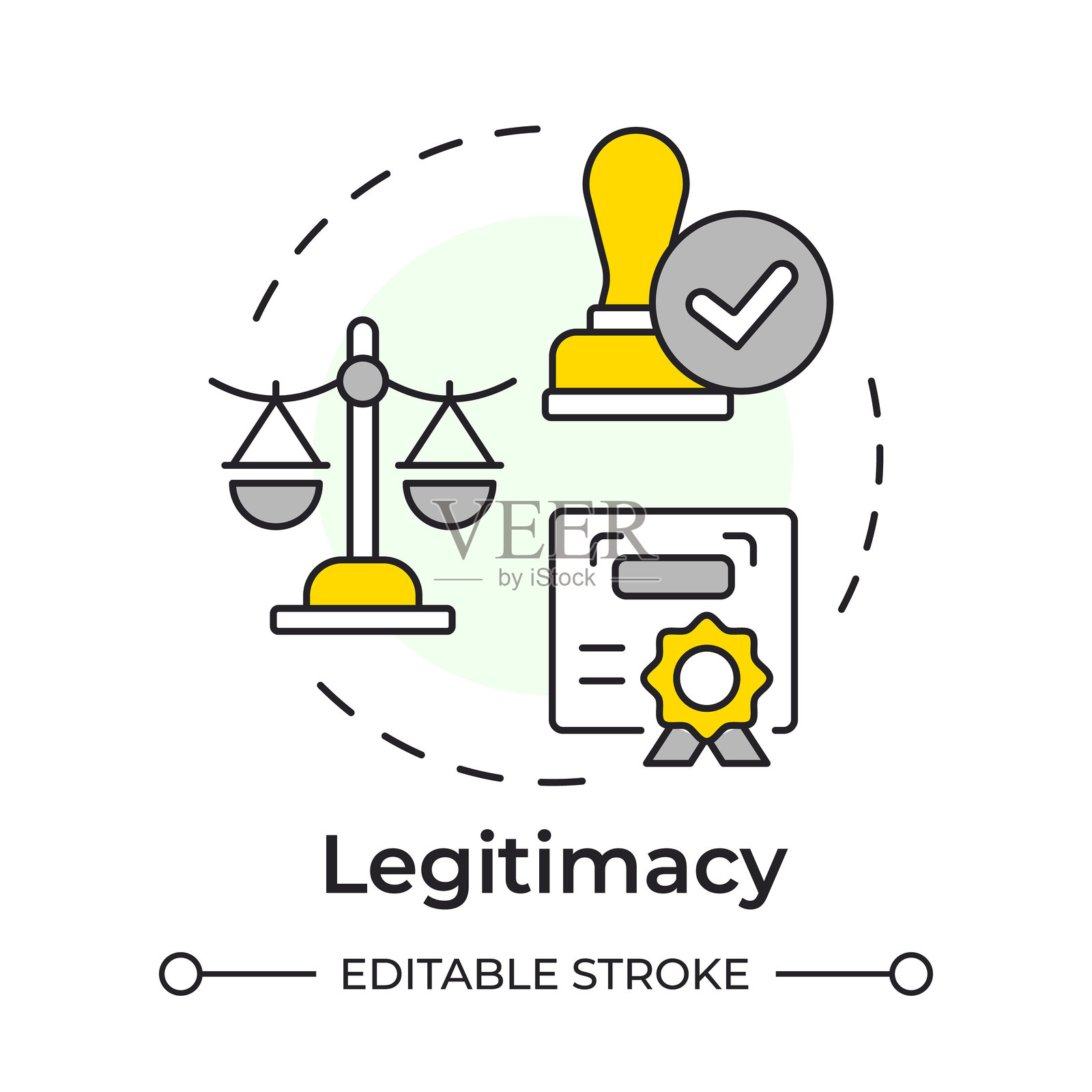 合法性多色概念图标插画图片素材
