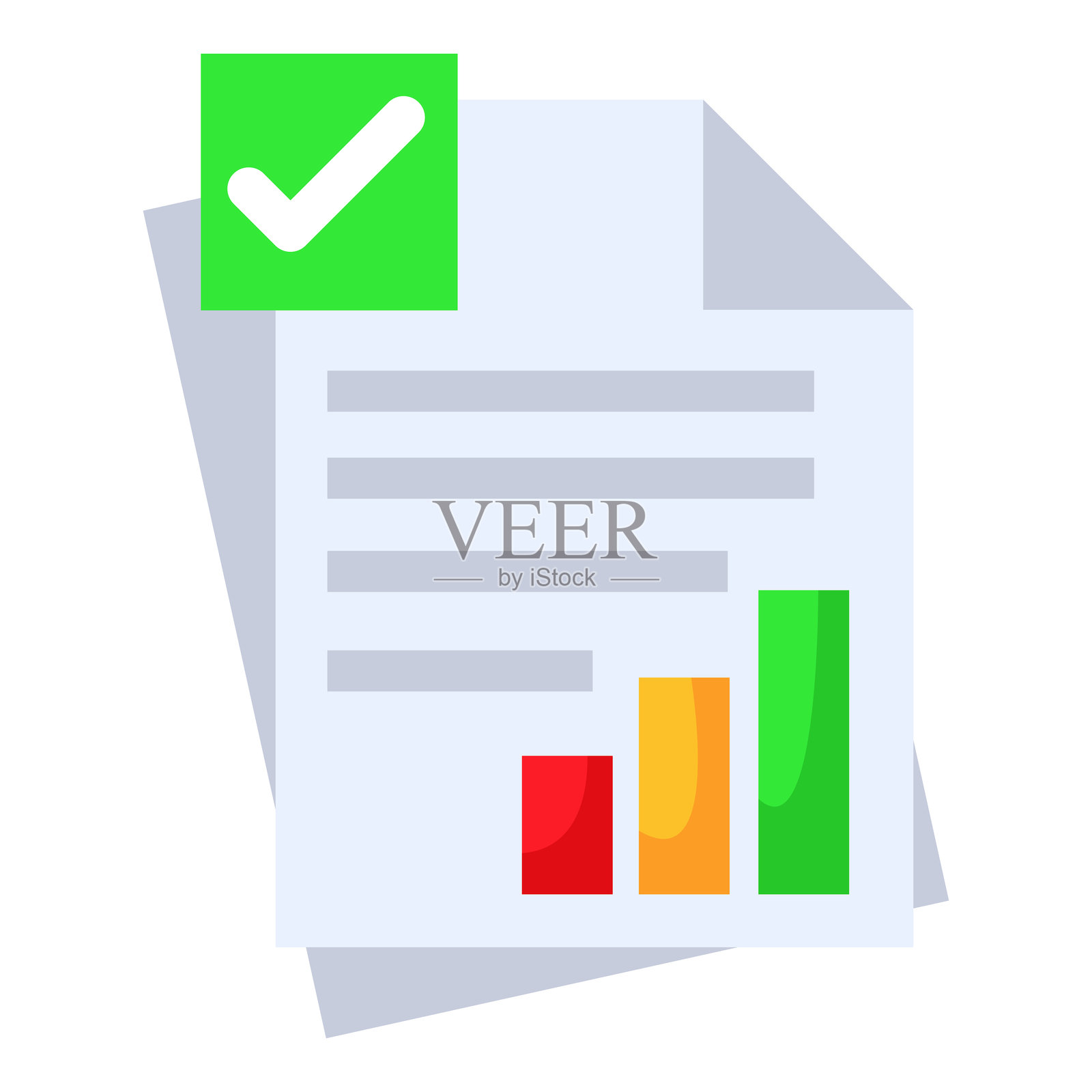 结果报告商业图标设计插画图片素材