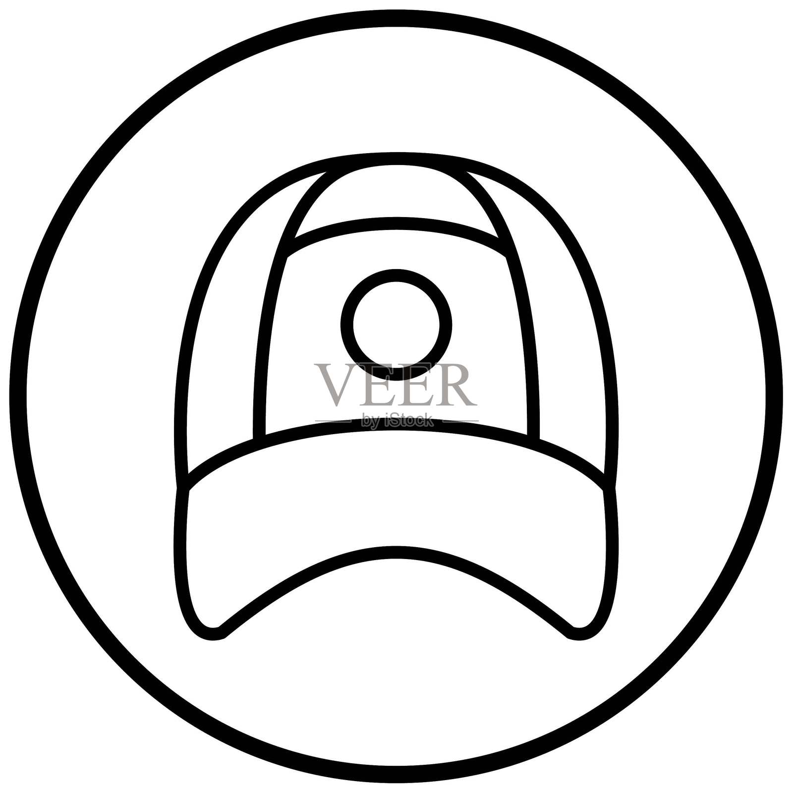 矢量设计帽图标风格插画图片素材