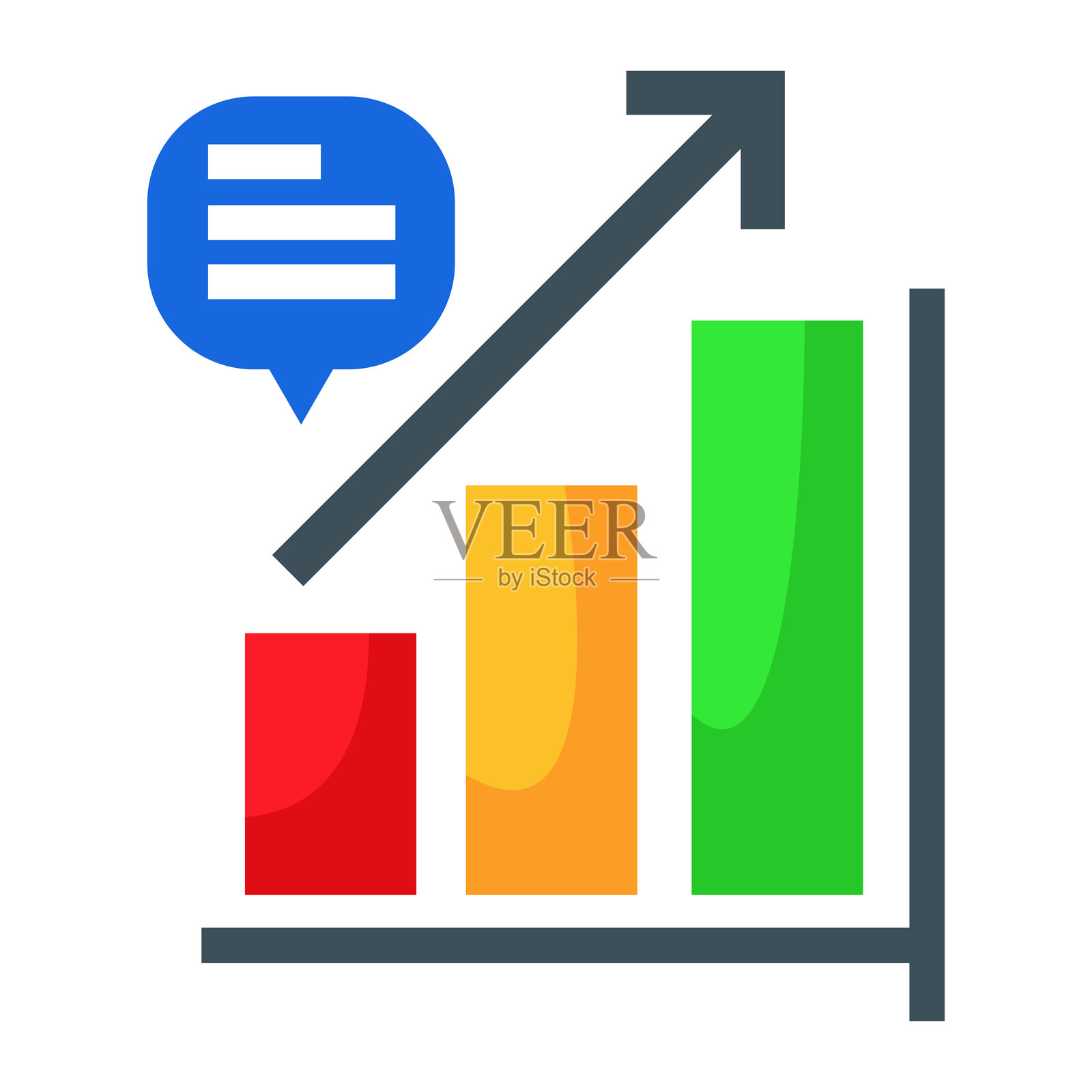 分析业务图标设计。图表业务图标插画图片素材