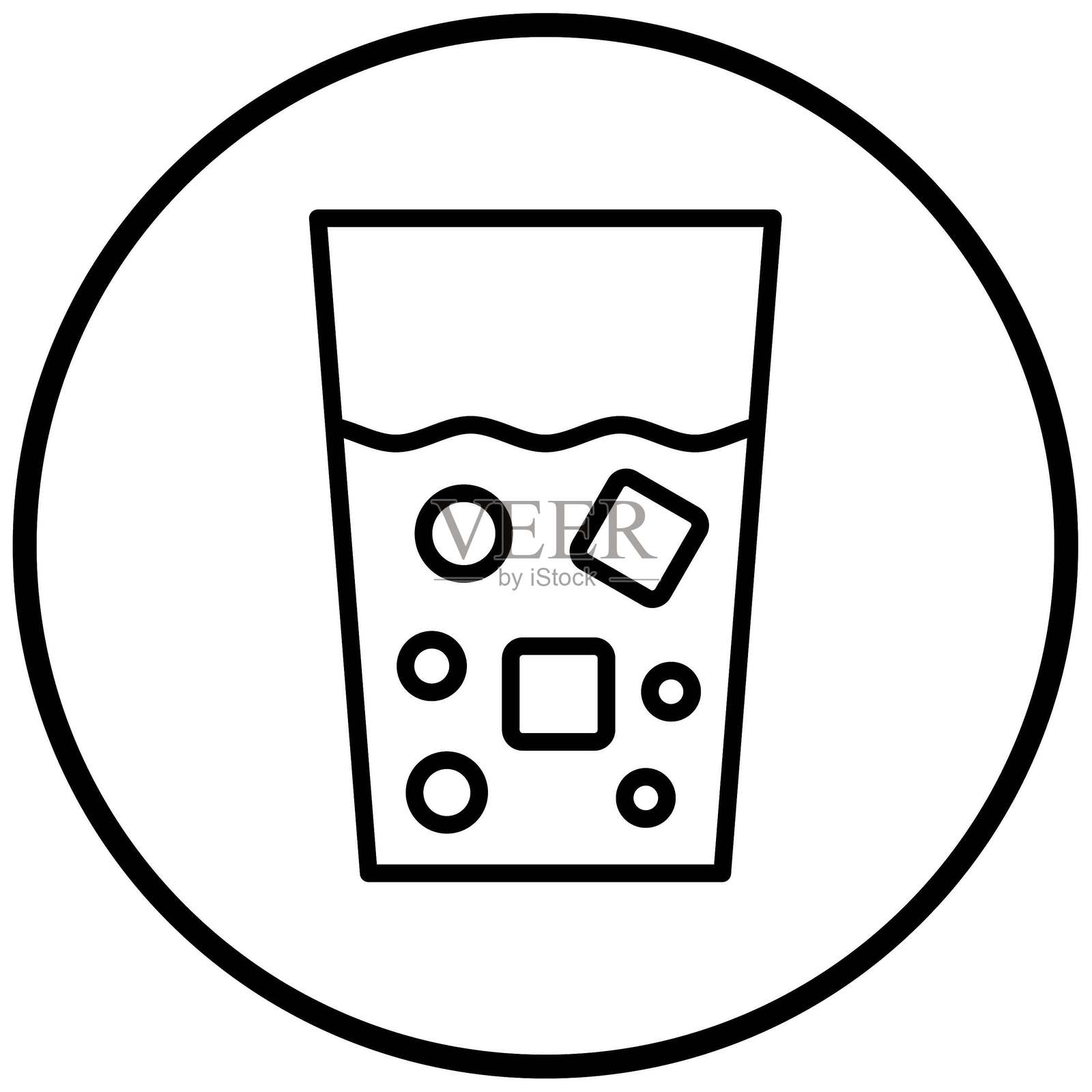 矢量设计水滴图标风格插画图片素材