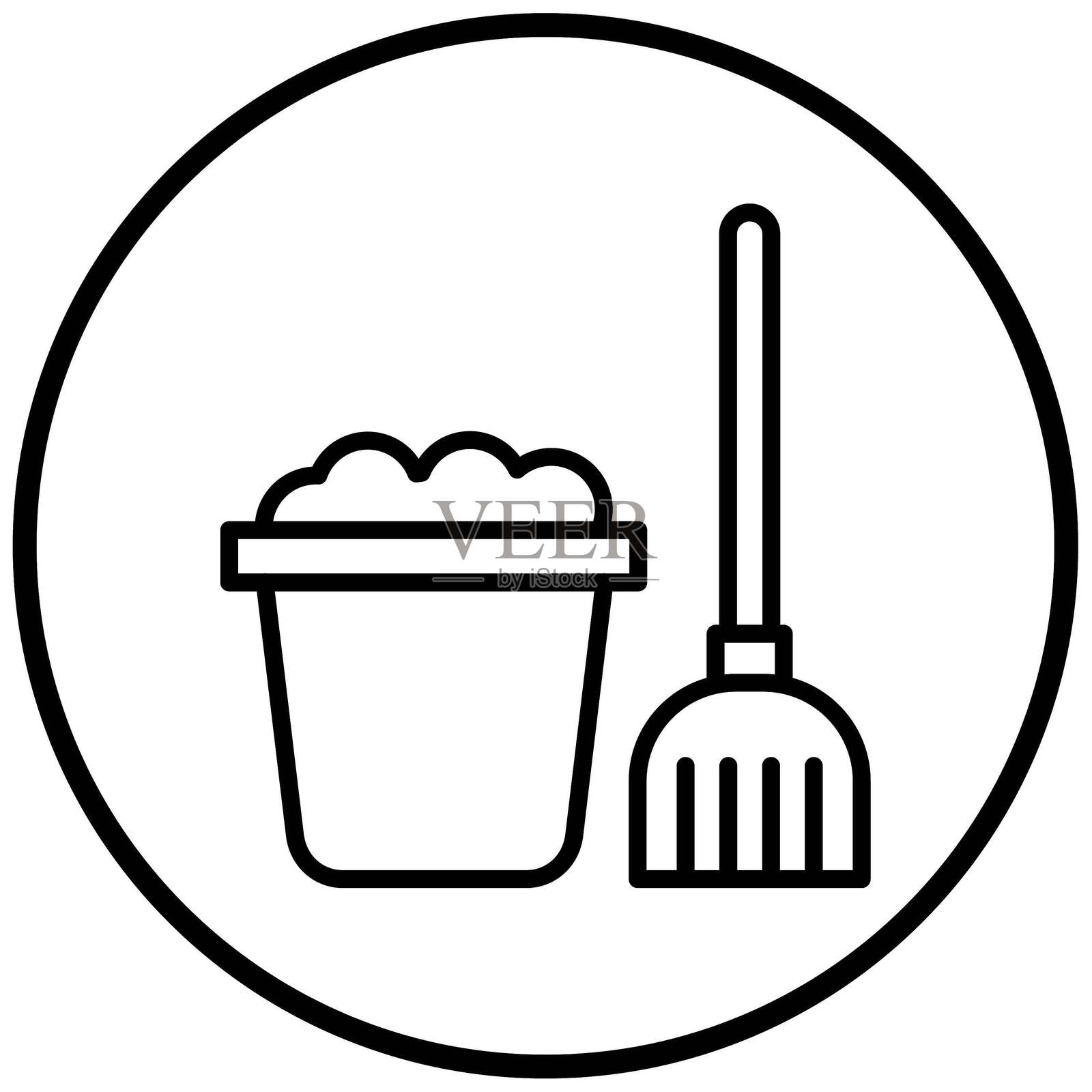 矢量设计 清洁图标风格插画图片素材