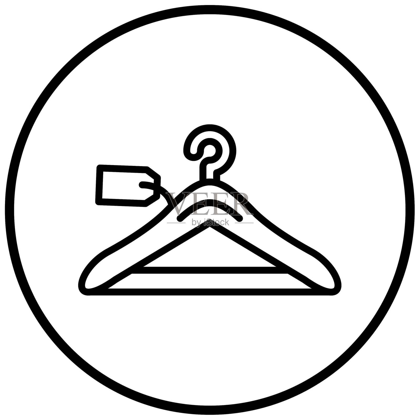 矢量设计衣架促销图标风格插画图片素材