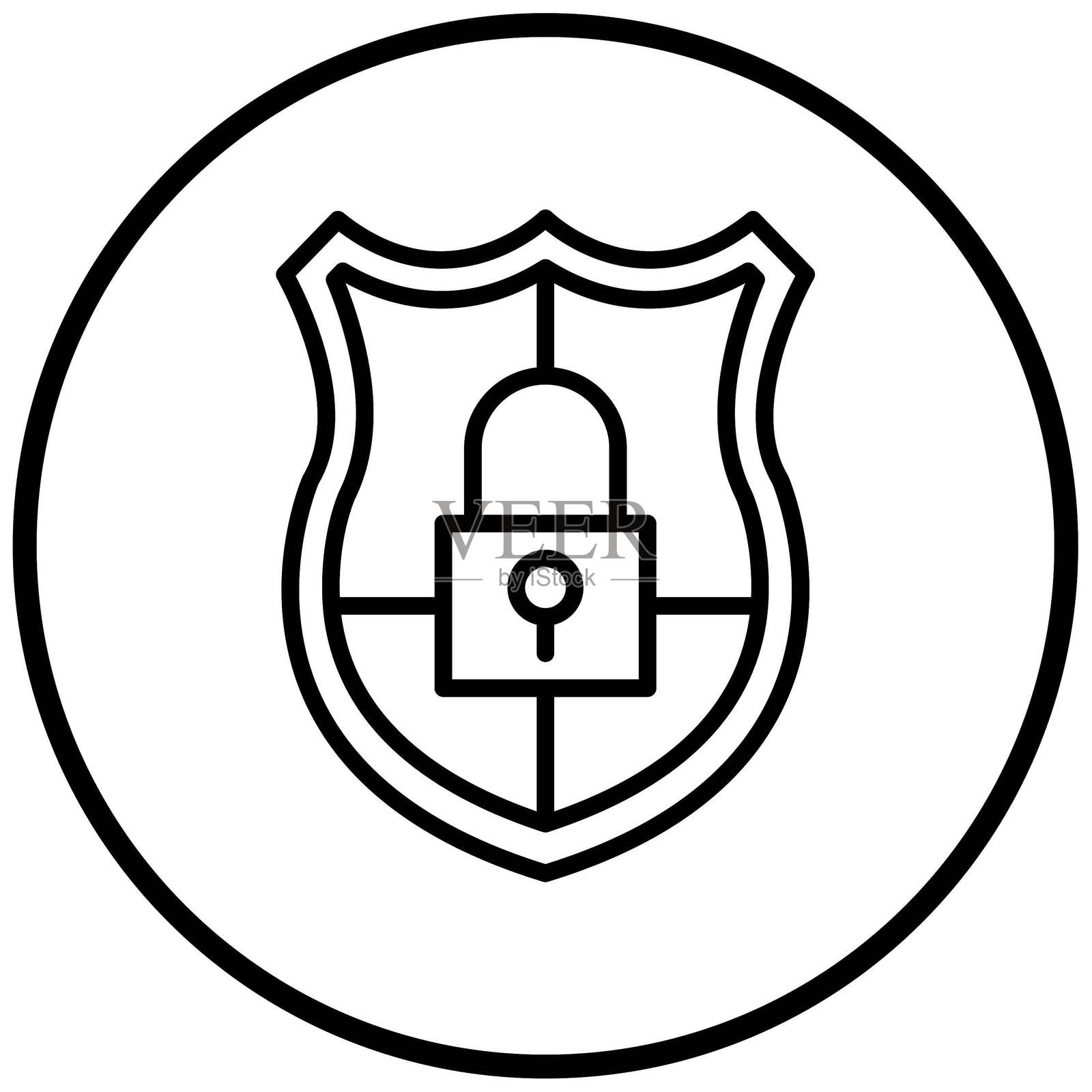 矢量设计安全图标风格插画图片素材