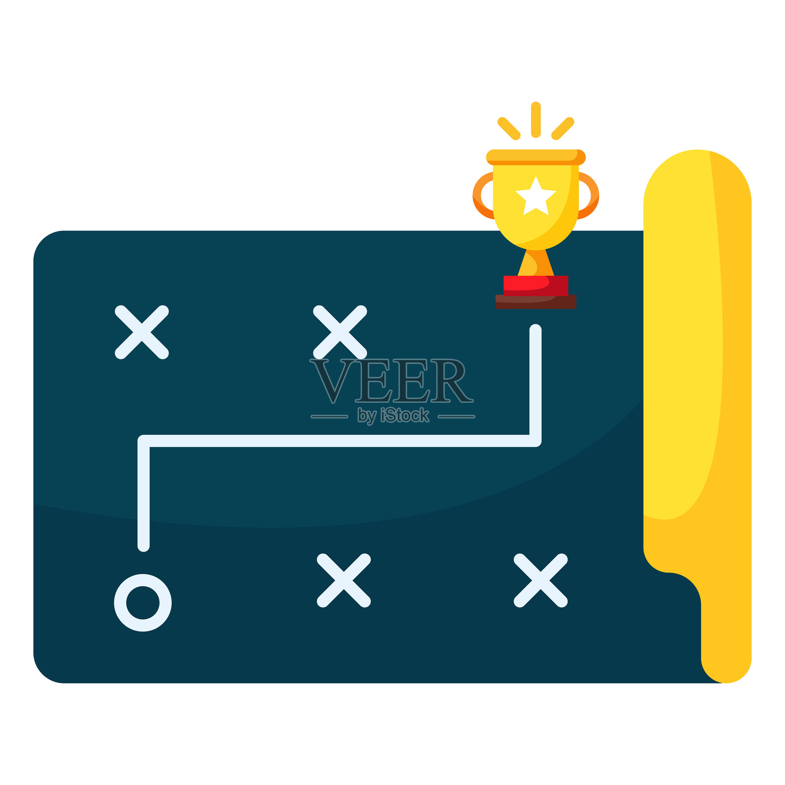 战略地图图标设计插画图片素材