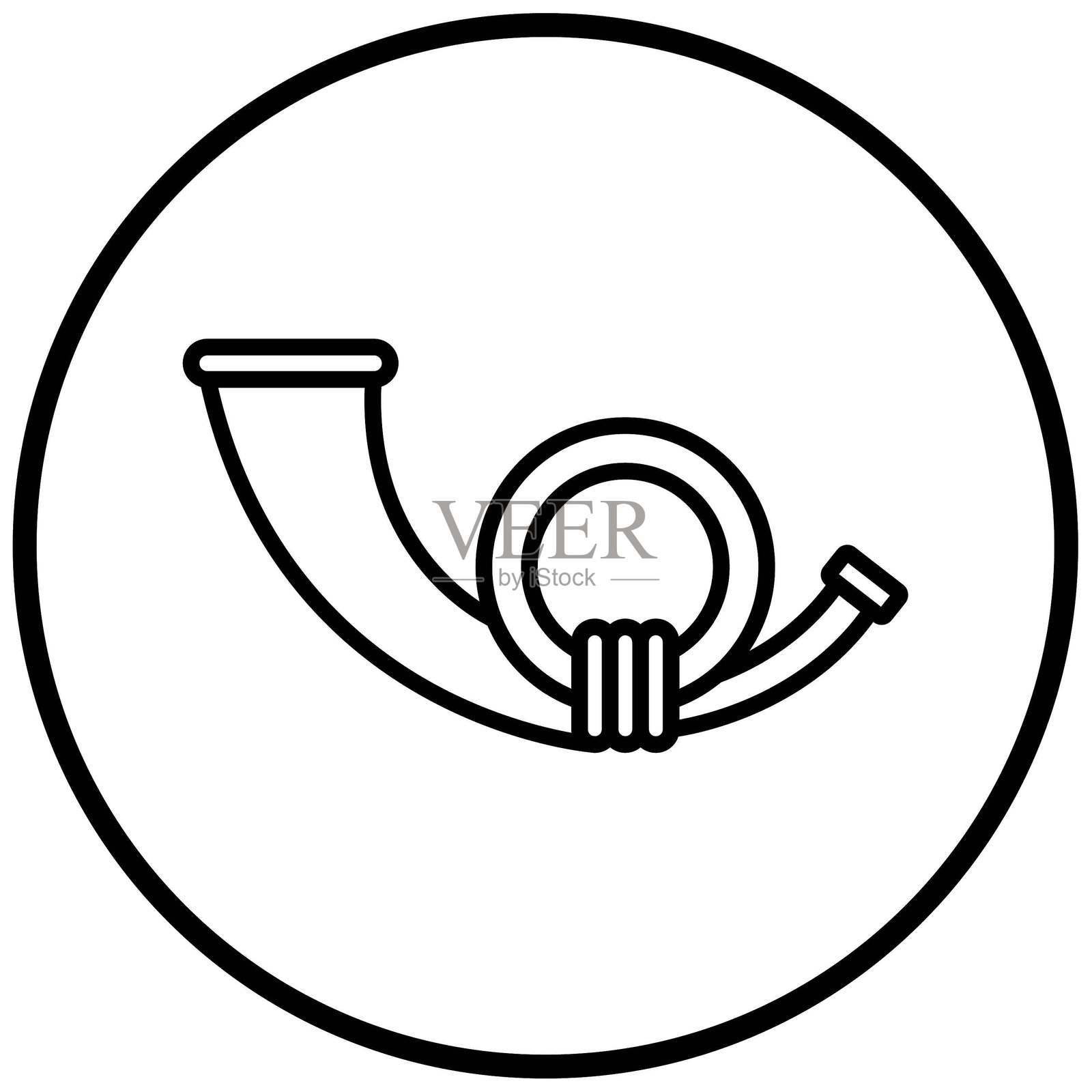 矢量设计邮号图标风格插画图片素材