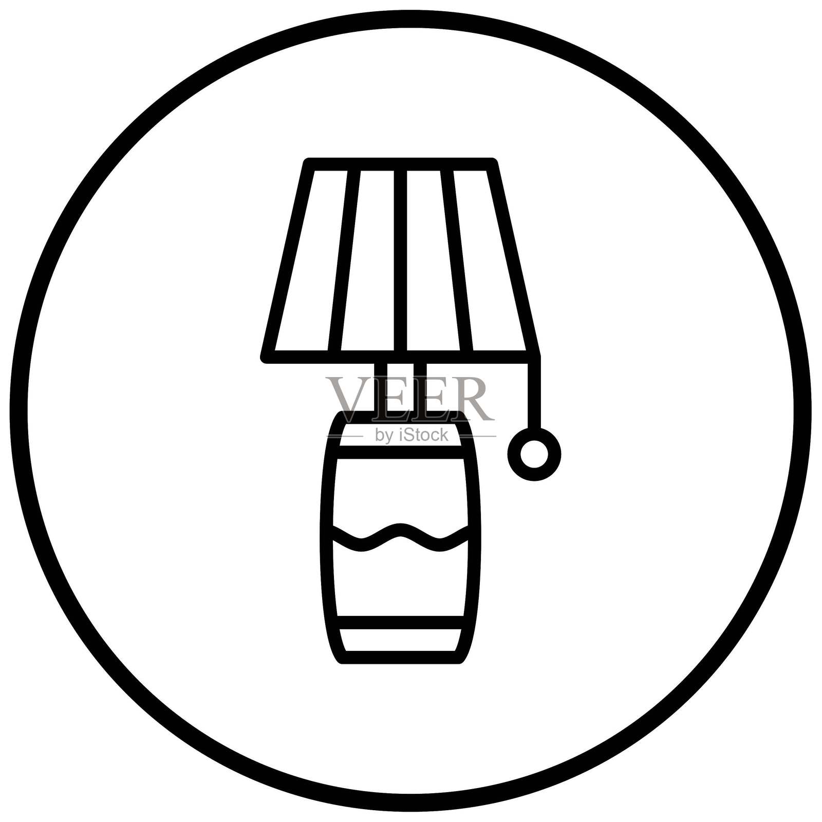 矢量设计灯泡图标风格插画图片素材