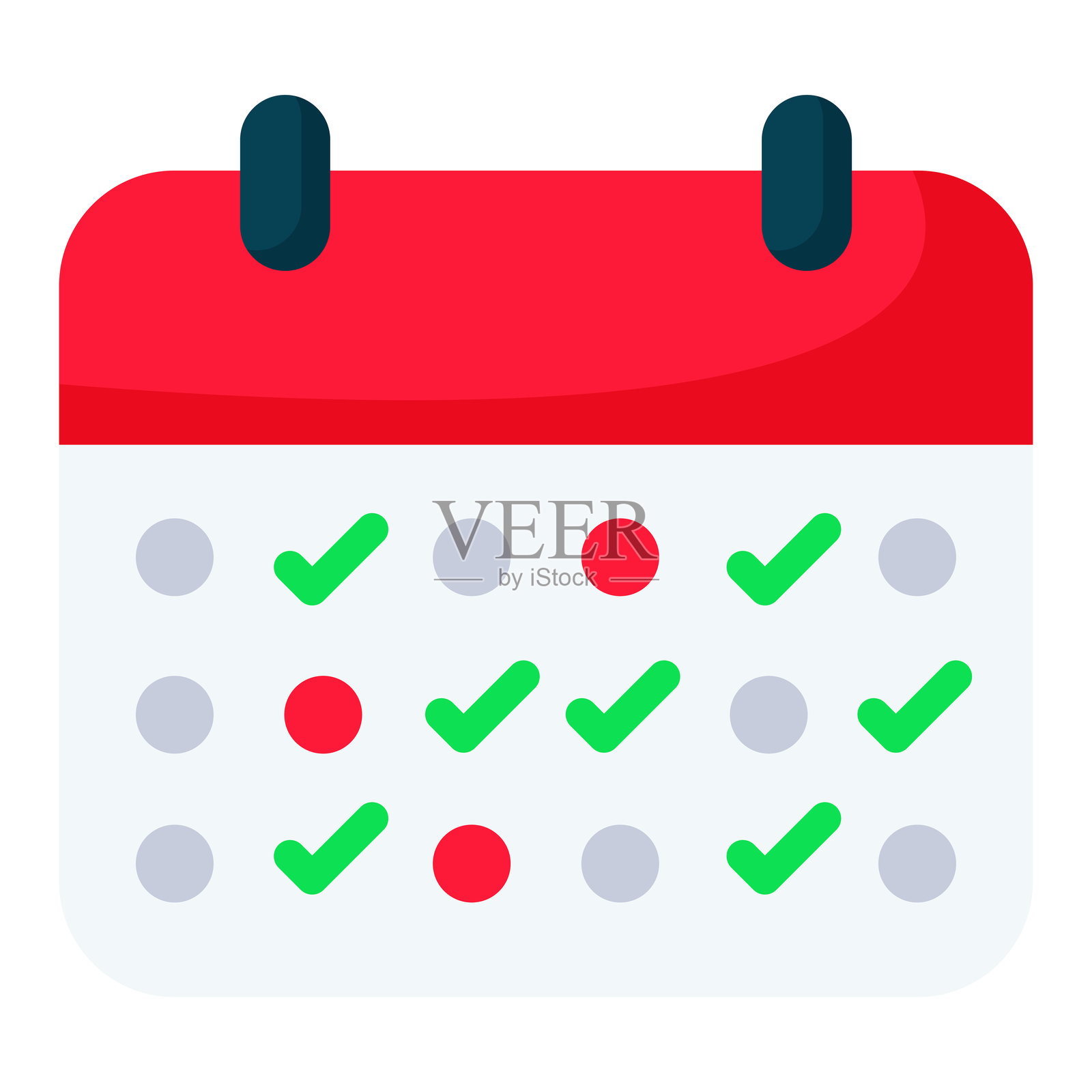 日历日程图标设计插画图片素材