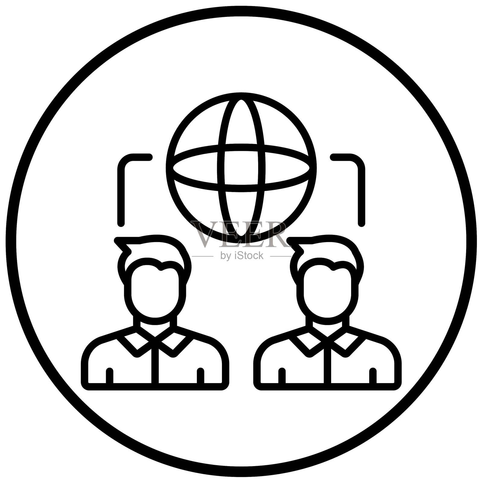 国际关系矢量设计图标风格插画图片素材