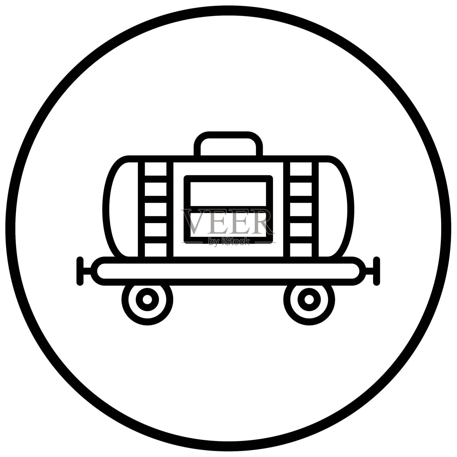 矢量设计行业货车图标风格插画图片素材