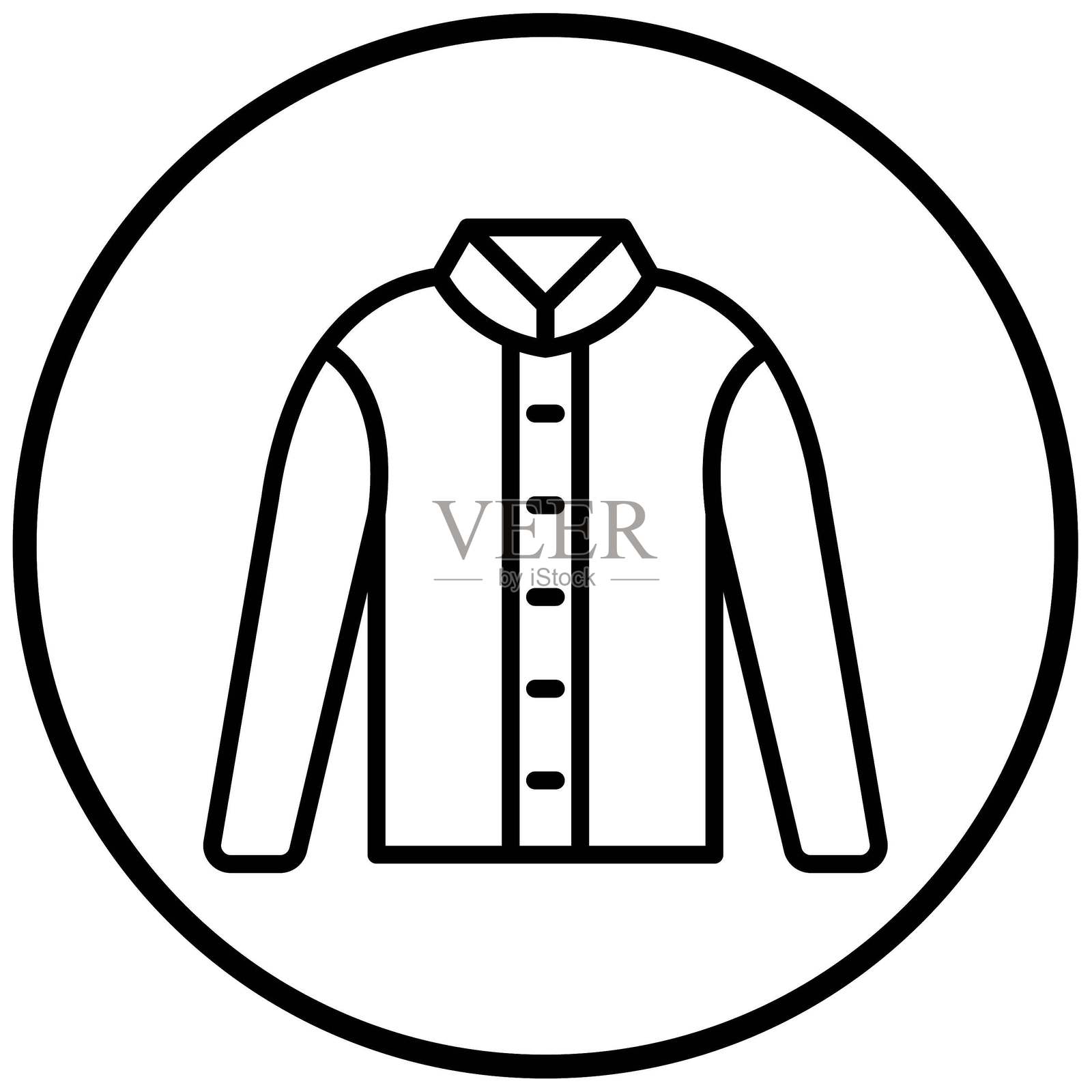 矢量设计冬季外套图标风格插画图片素材