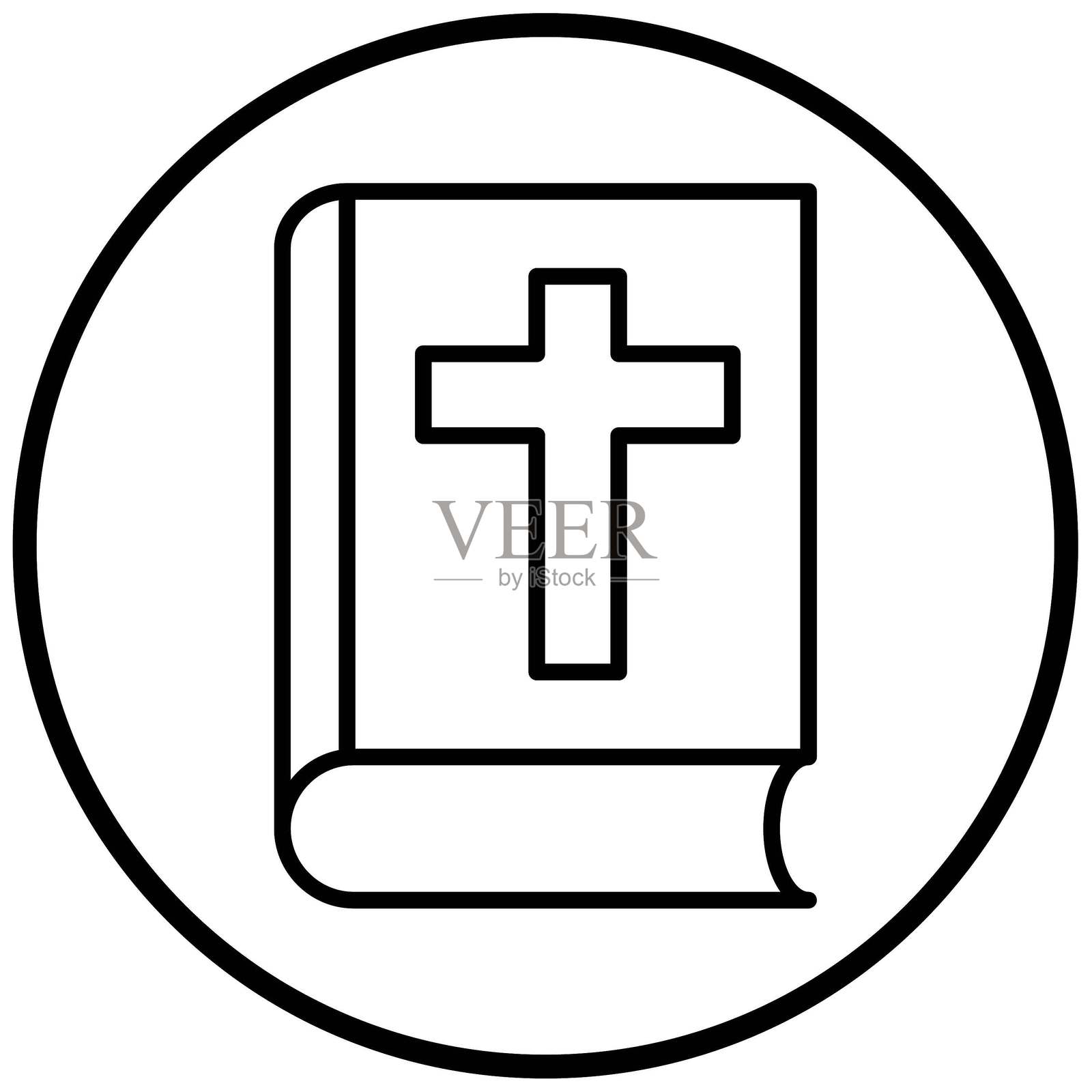 矢量圣经图标风格插画图片素材