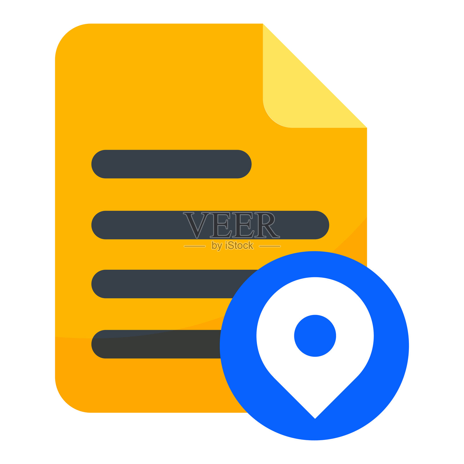 位置文件业务图标设计插画图片素材