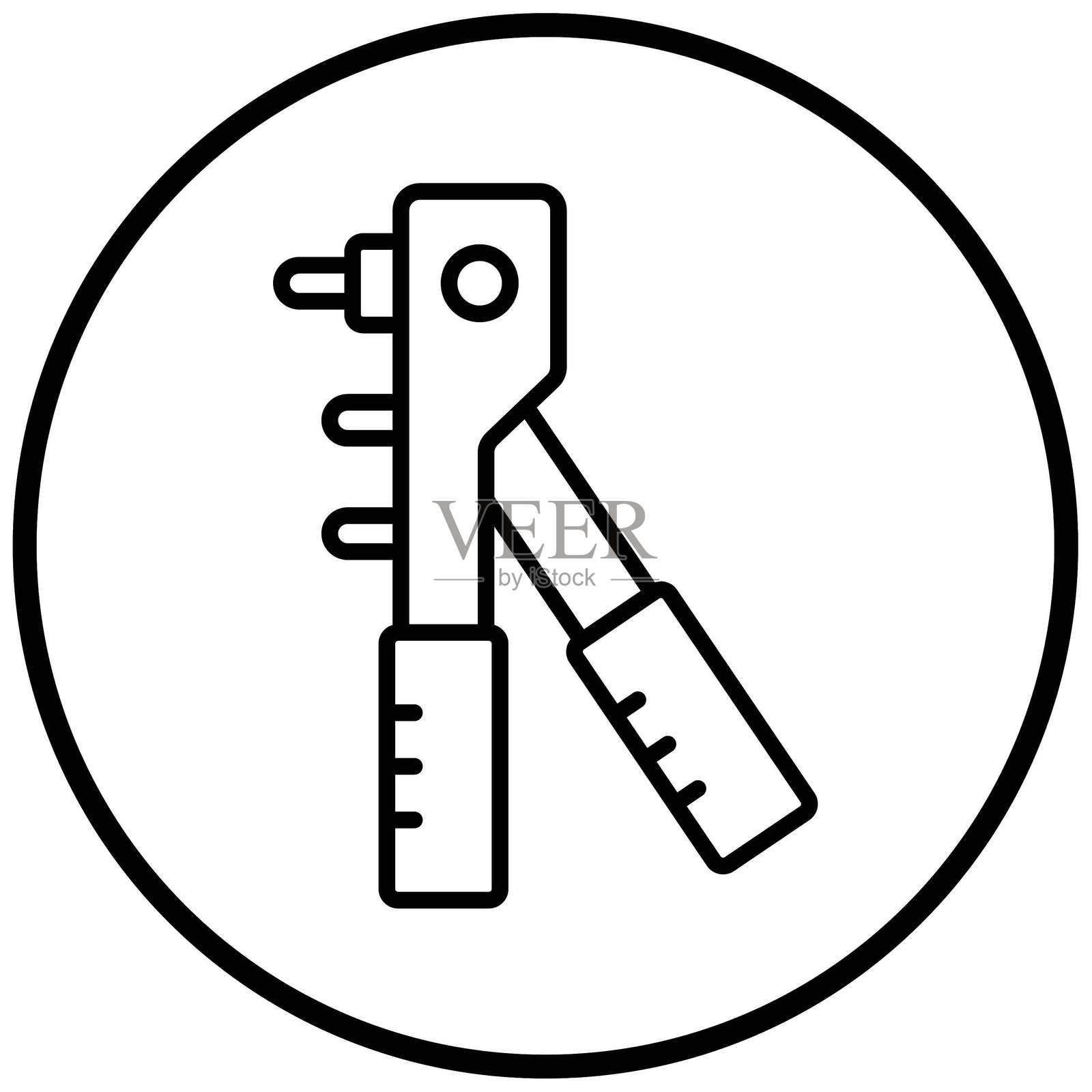 铆钉枪图标矢量设计插画图片素材