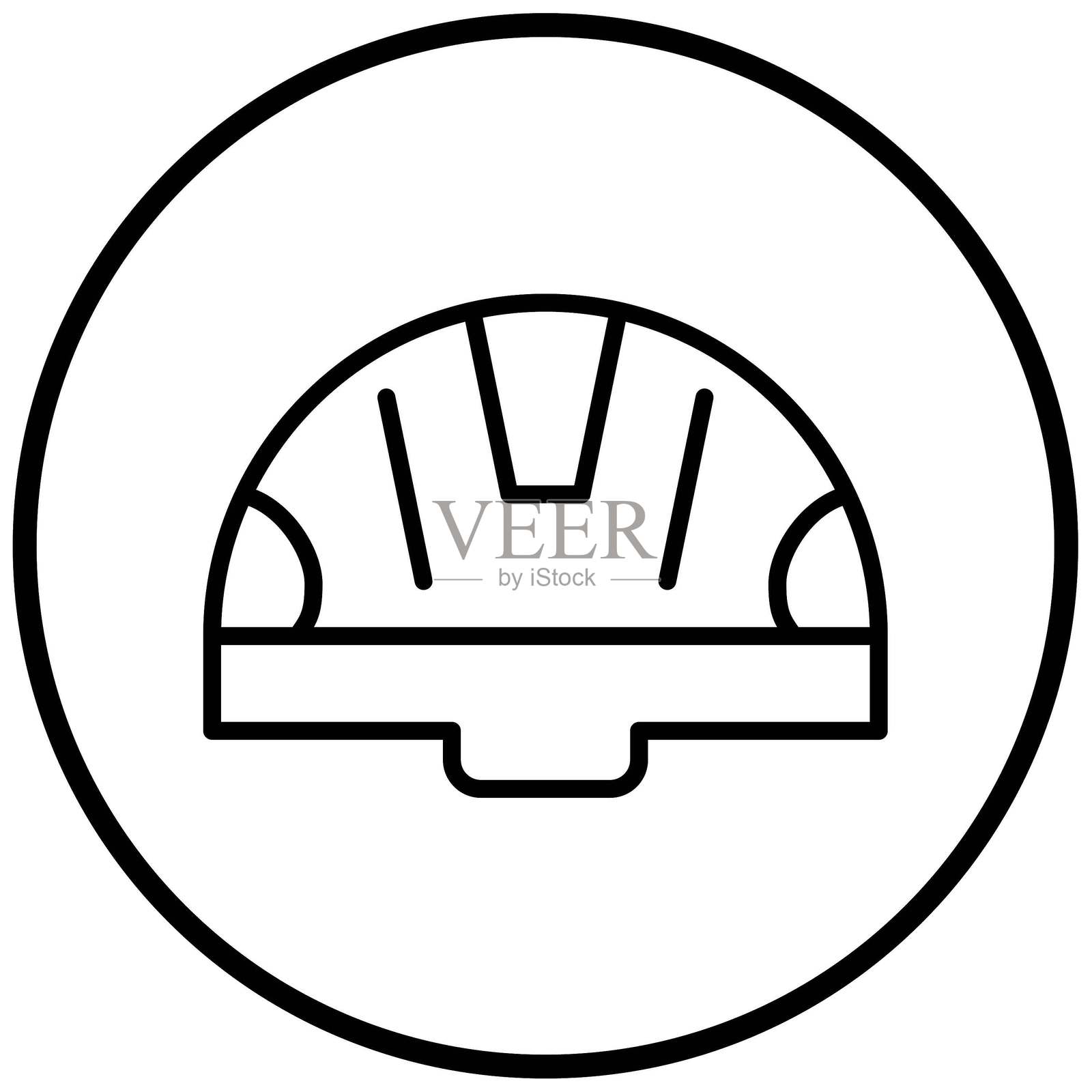 矢量设计头盔图标风格插画图片素材