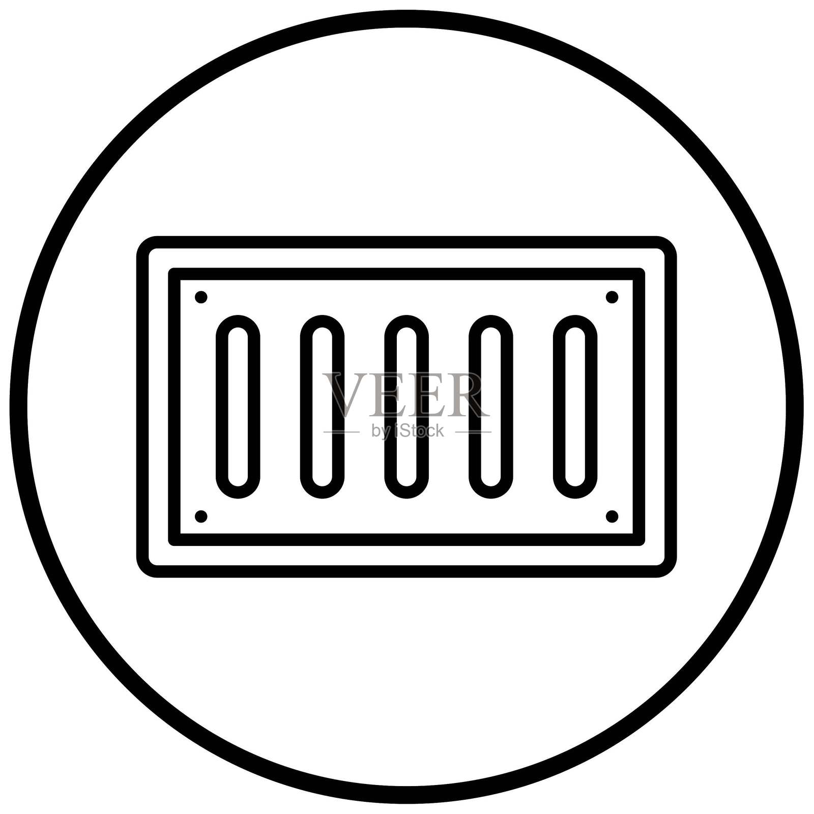 矢量设计排水图标风格插画图片素材