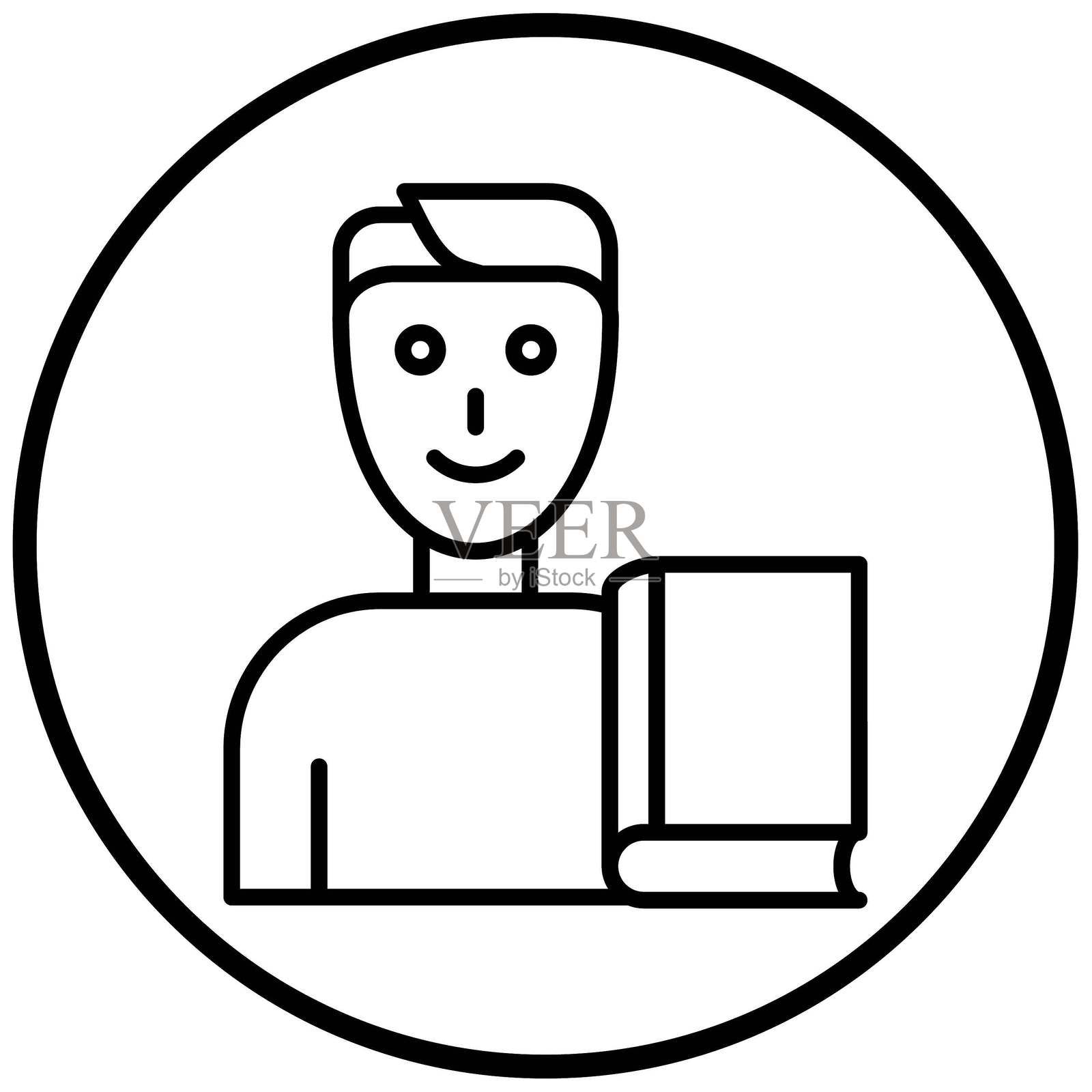 矢量设计库男人图标风格插画图片素材