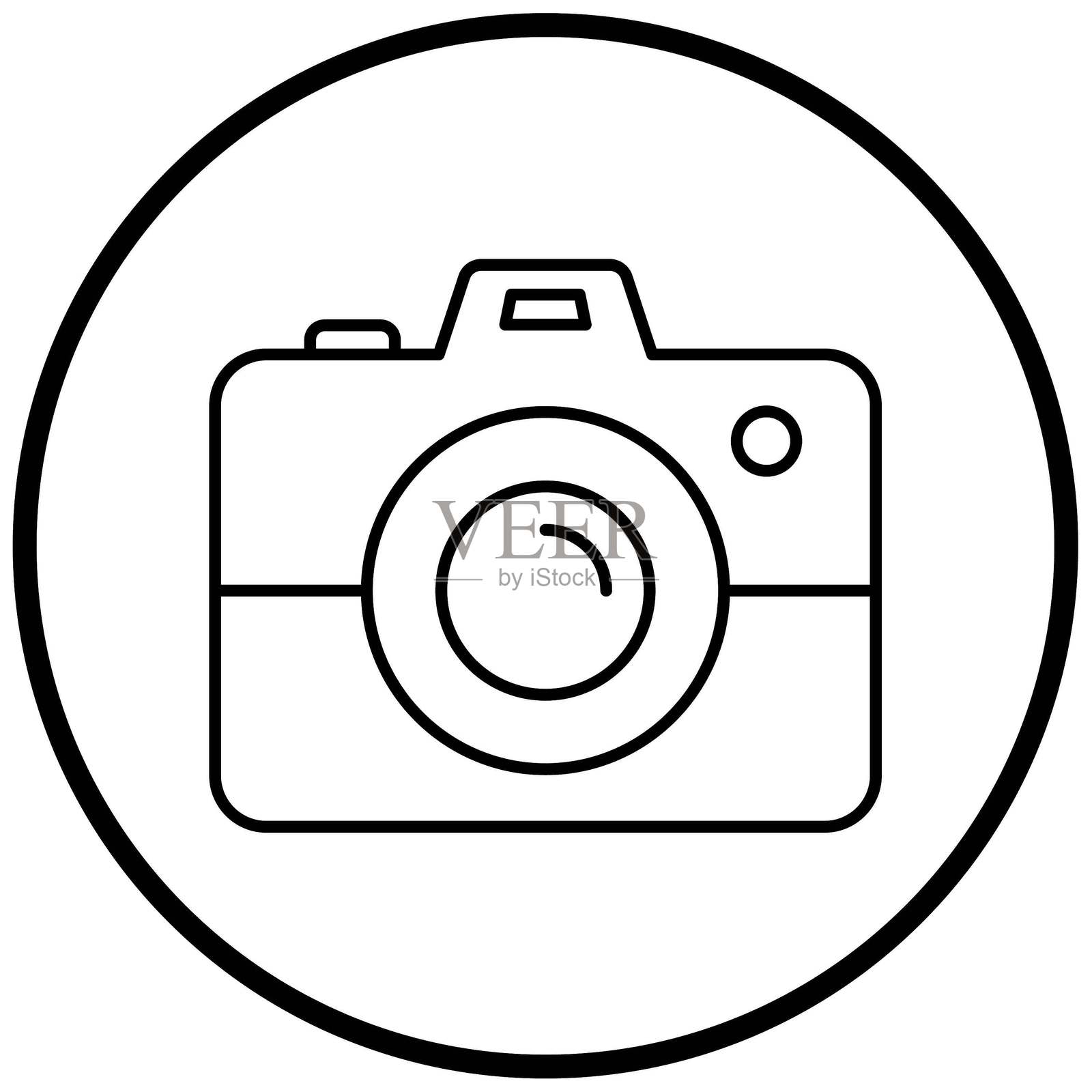 矢量相机图标风格插画图片素材