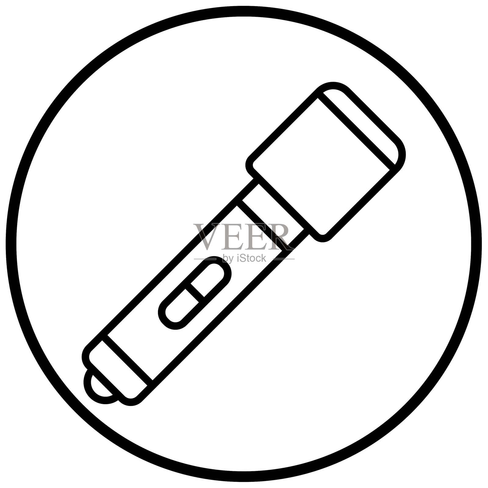 矢量扩口器图标设计风格插画图片素材