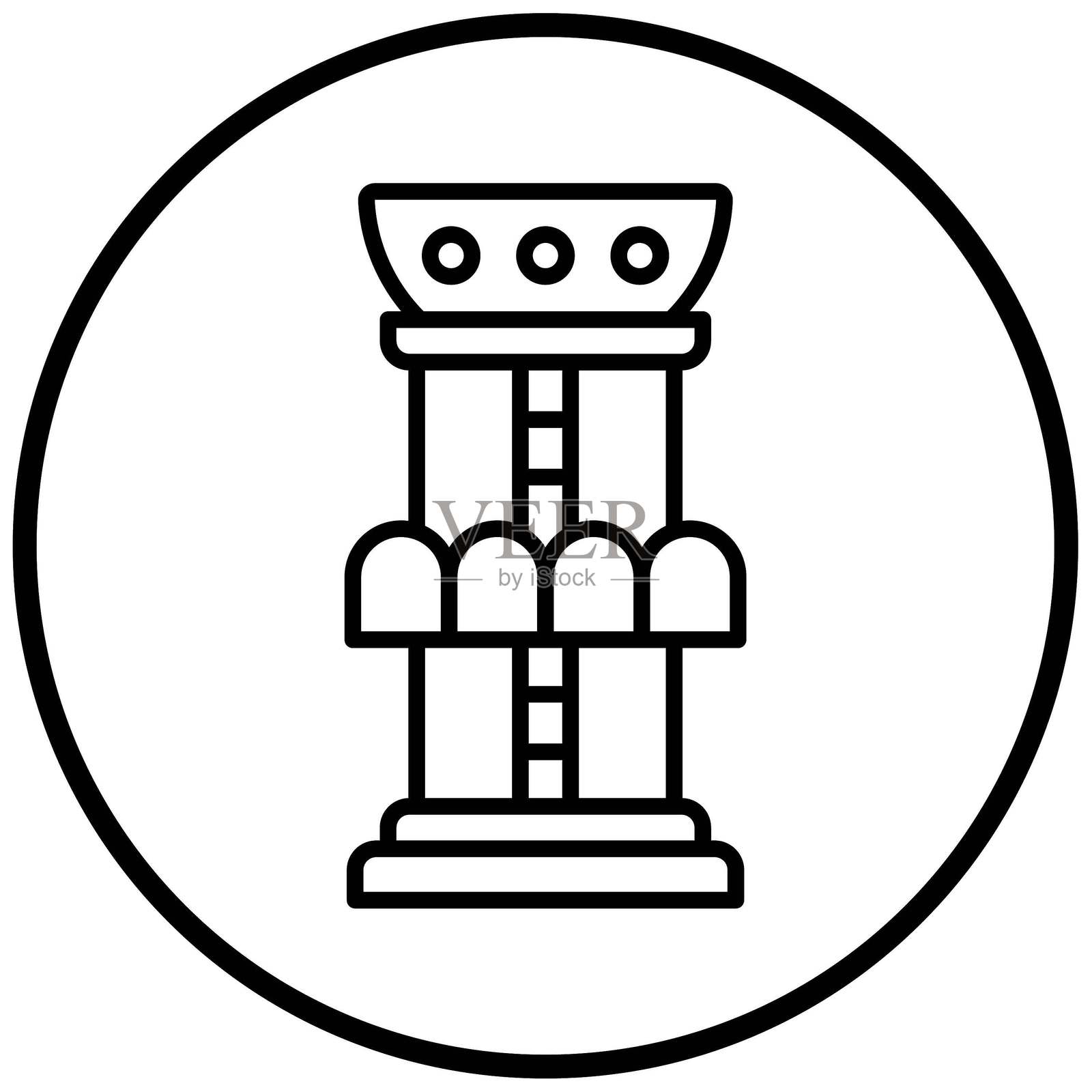 矢量自由落体图标风格插画图片素材