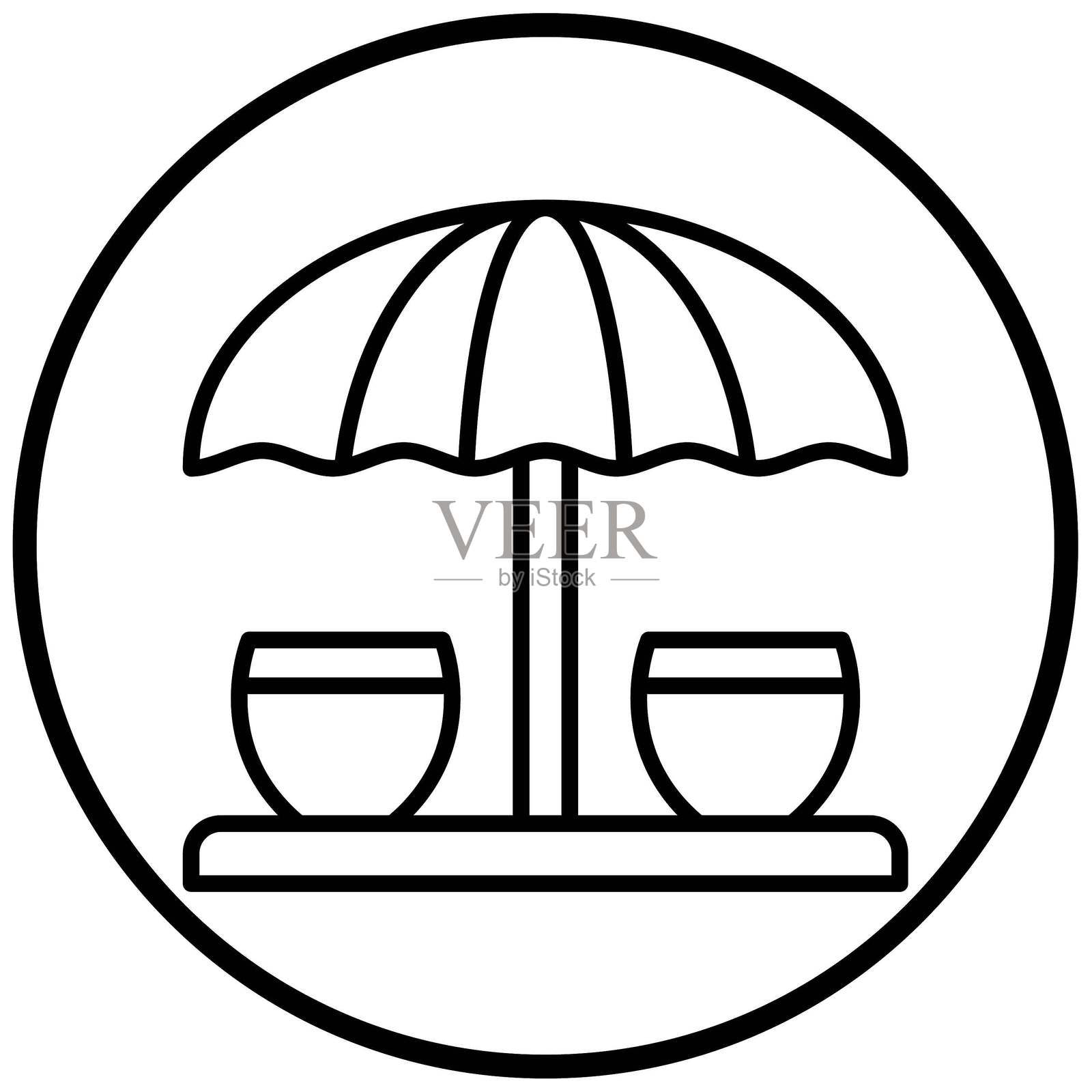 矢量设计杯子乘坐图标风格插画图片素材