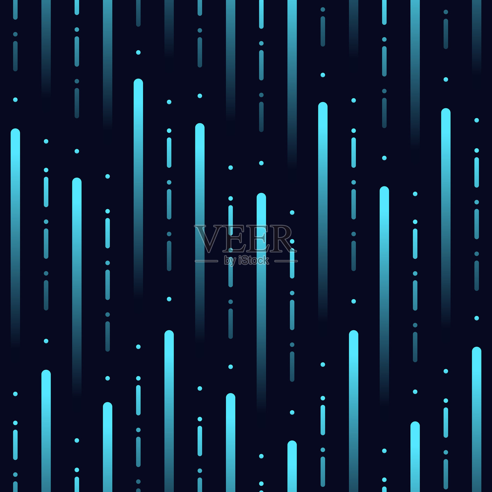 明亮的霓虹抽象线条无缝图案插画图片素材