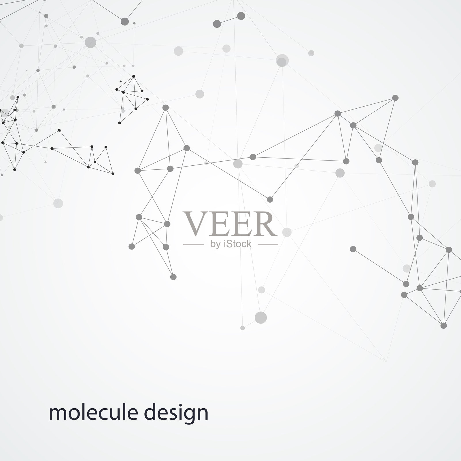 几何连接线和点。抽象图案纹理。简单的科技图形背景。矢量横幅设计插画图片素材