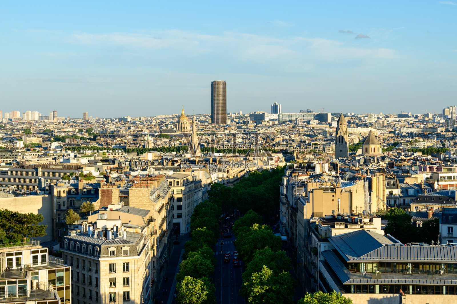 通往荣军院和蒙帕纳斯的马索大道照片摄影图片