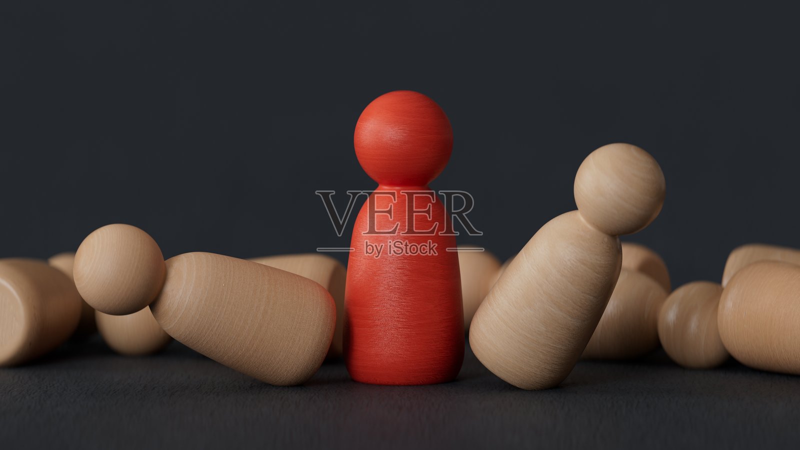 获胜语录概念，获胜不是一切，而是唯一。黑色背景上的3D渲染。照片摄影图片