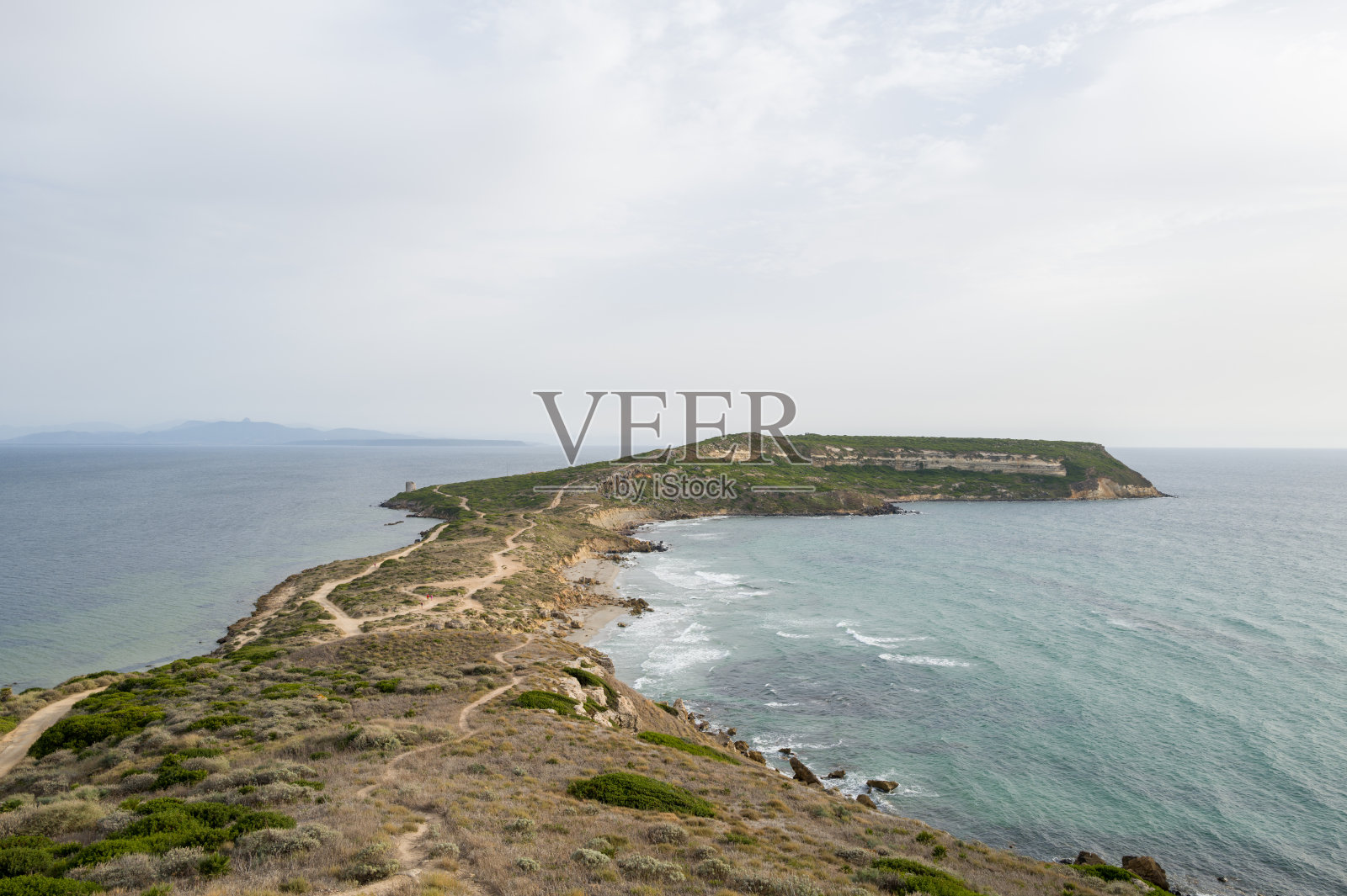狭窄的半岛和崎岖的海岸线，圣马可角照片摄影图片