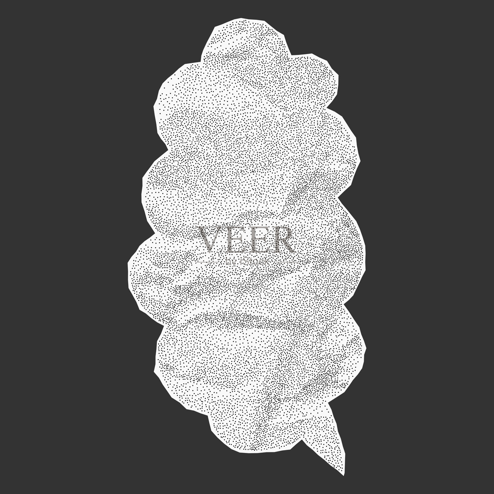 白色皱巴巴的纸张对话气泡插画图片素材