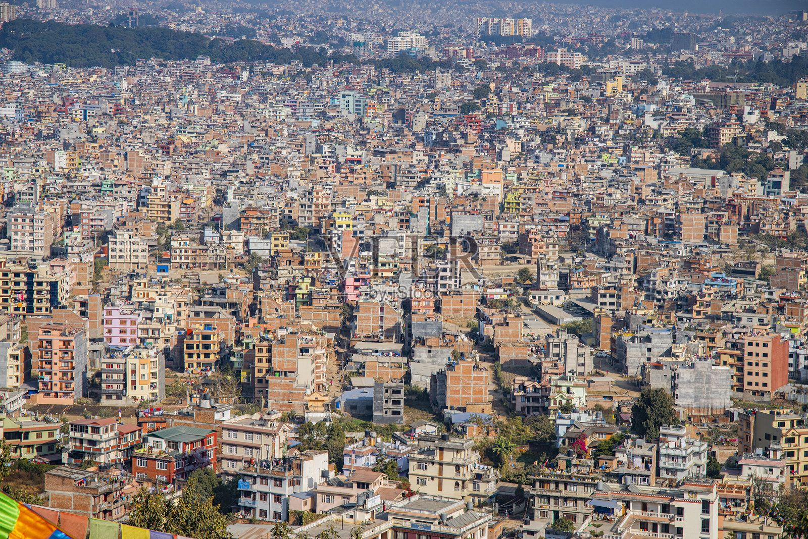 加德满都，尼泊尔 全景照片摄影图片