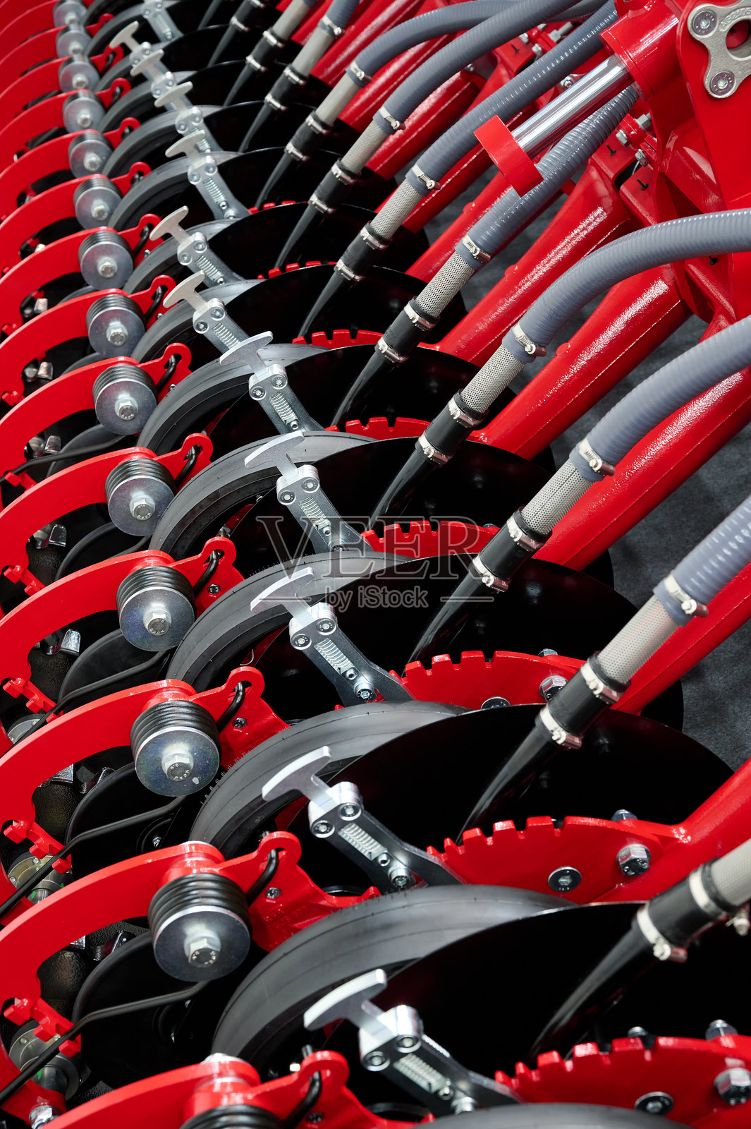 特写农业播种机播种谷物作物照片摄影图片