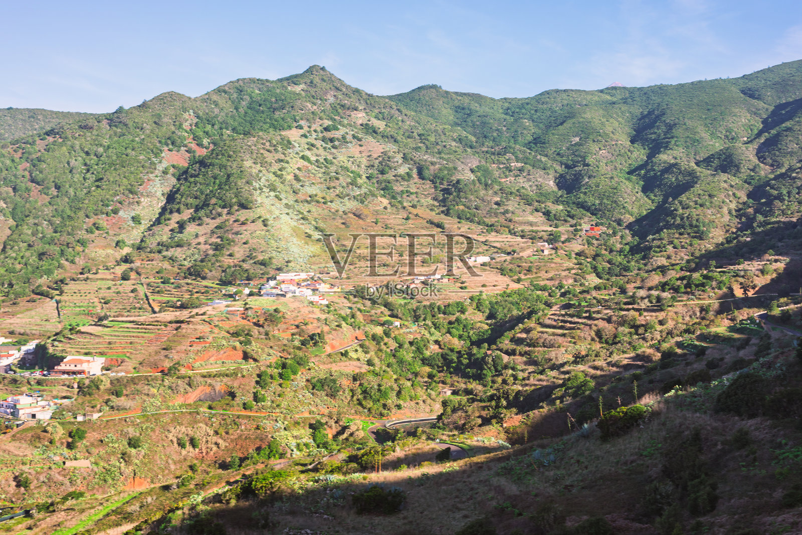 特内里费岛特诺山脉的拉斯波尔特拉斯村照片摄影图片