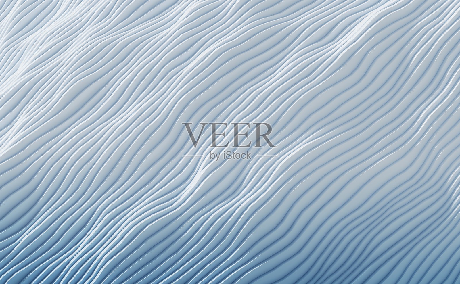 抽象的波浪形态，条纹呈波浪状，抽象波浪壁纸背景，3D渲染插画照片摄影图片