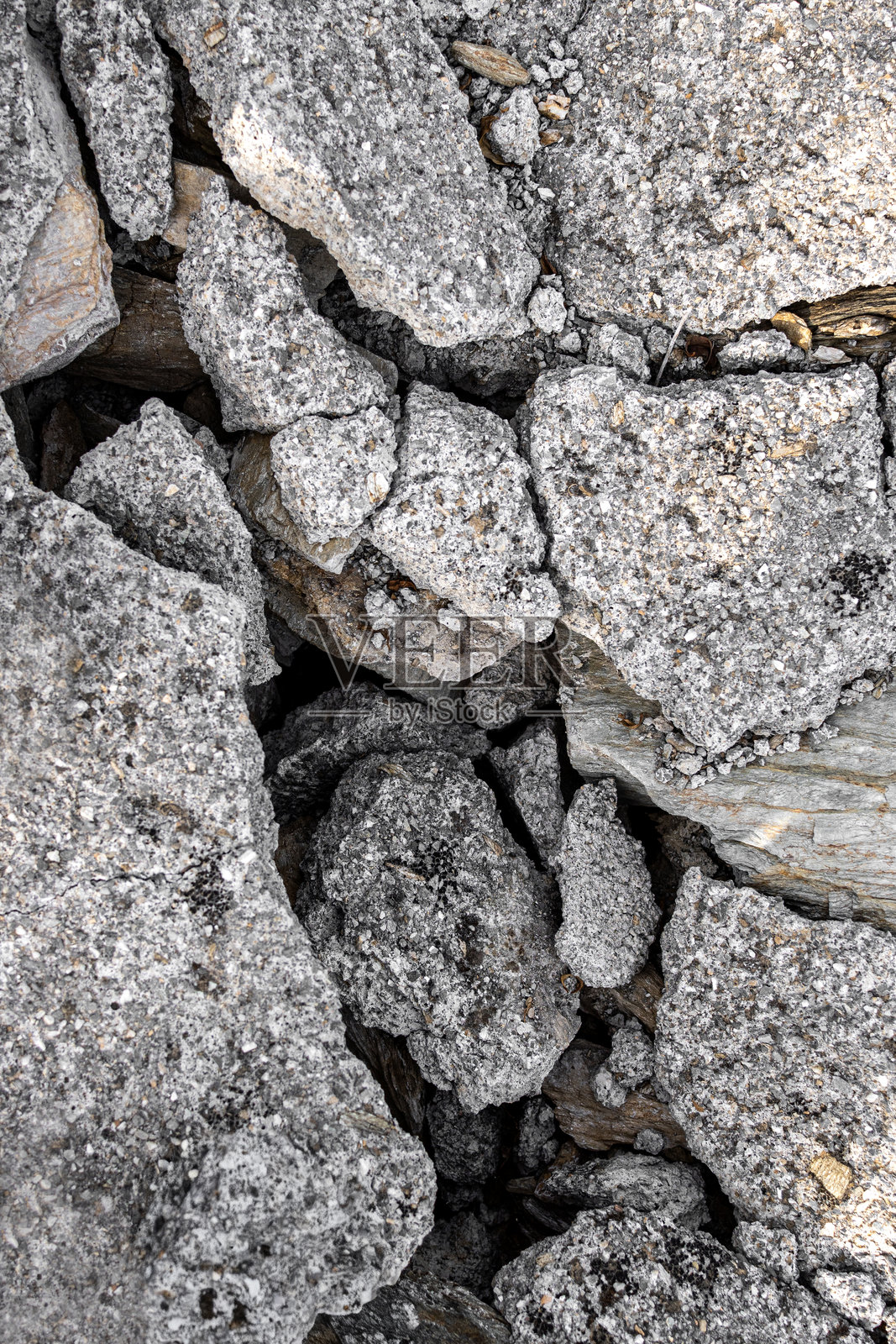 裂纹混凝土纹理背景，特写灰色的裂纹纹理照片摄影图片