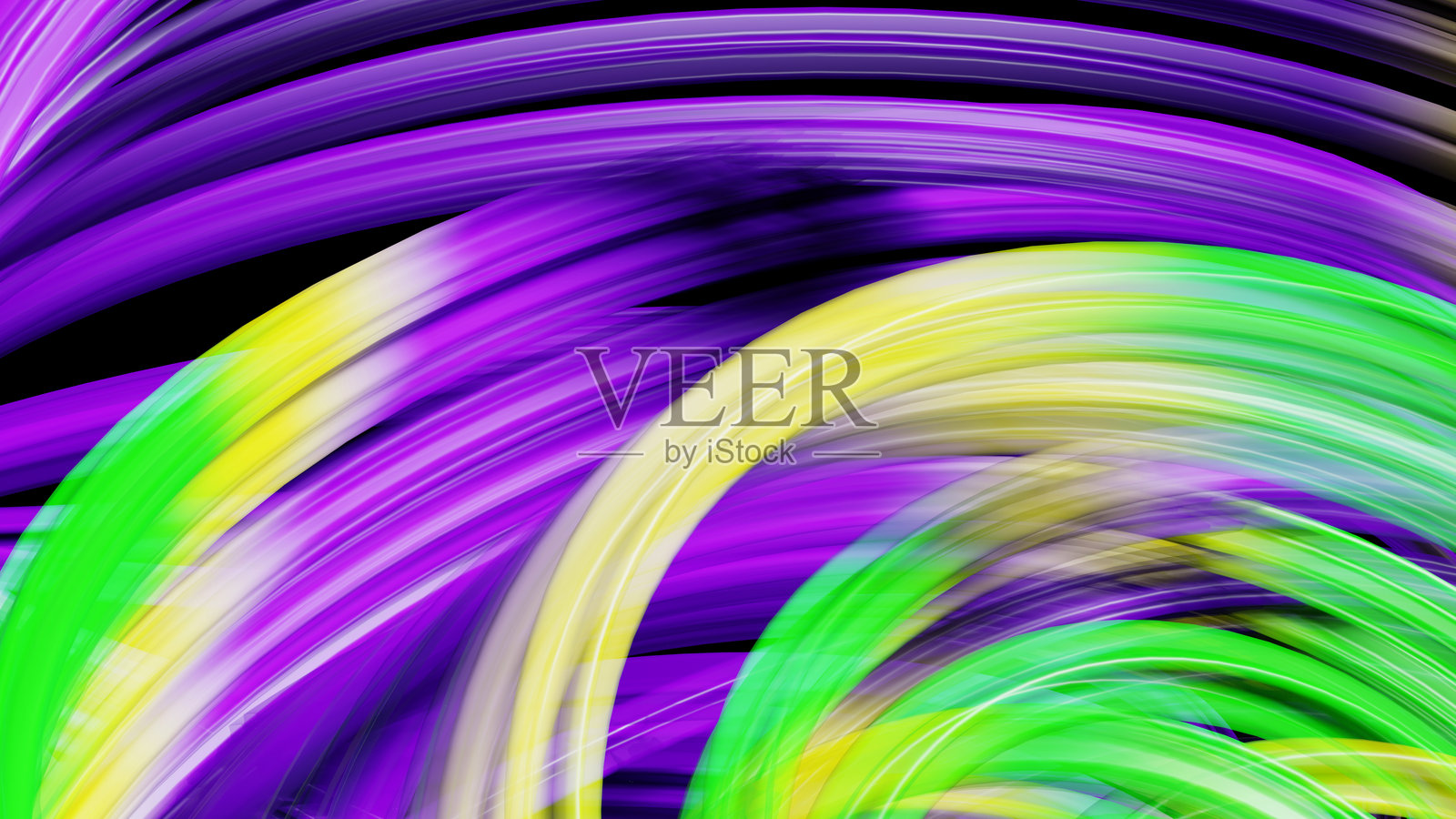 光滑、闪亮的漩涡抽象背景，带有流畅的曲线和流动感，采用极简设计，3D渲染照片摄影图片