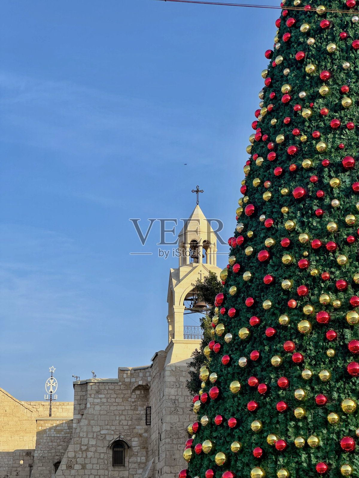 巴勒斯坦伯利恒老城。照片摄影图片