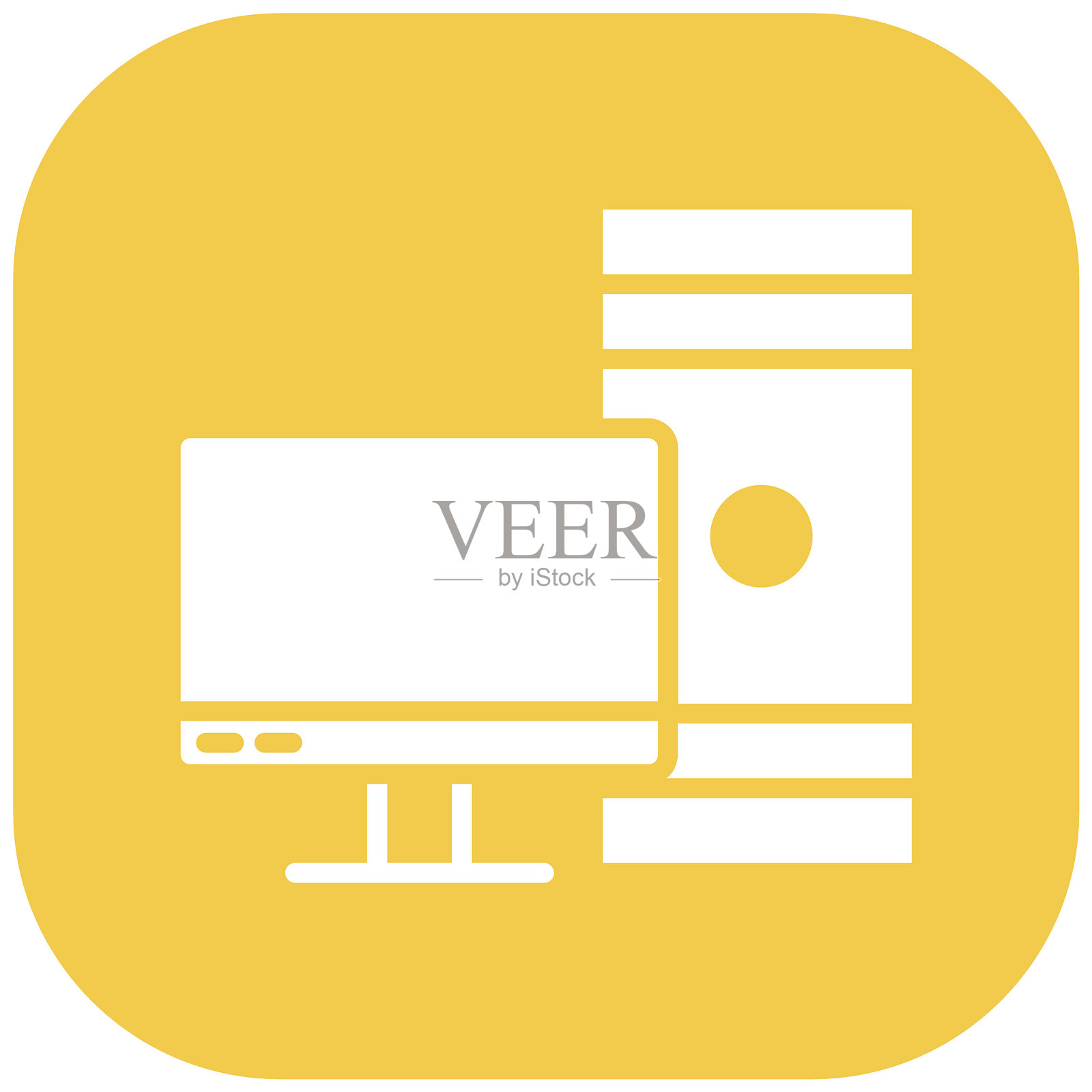 工作站矢量图标插画图片素材