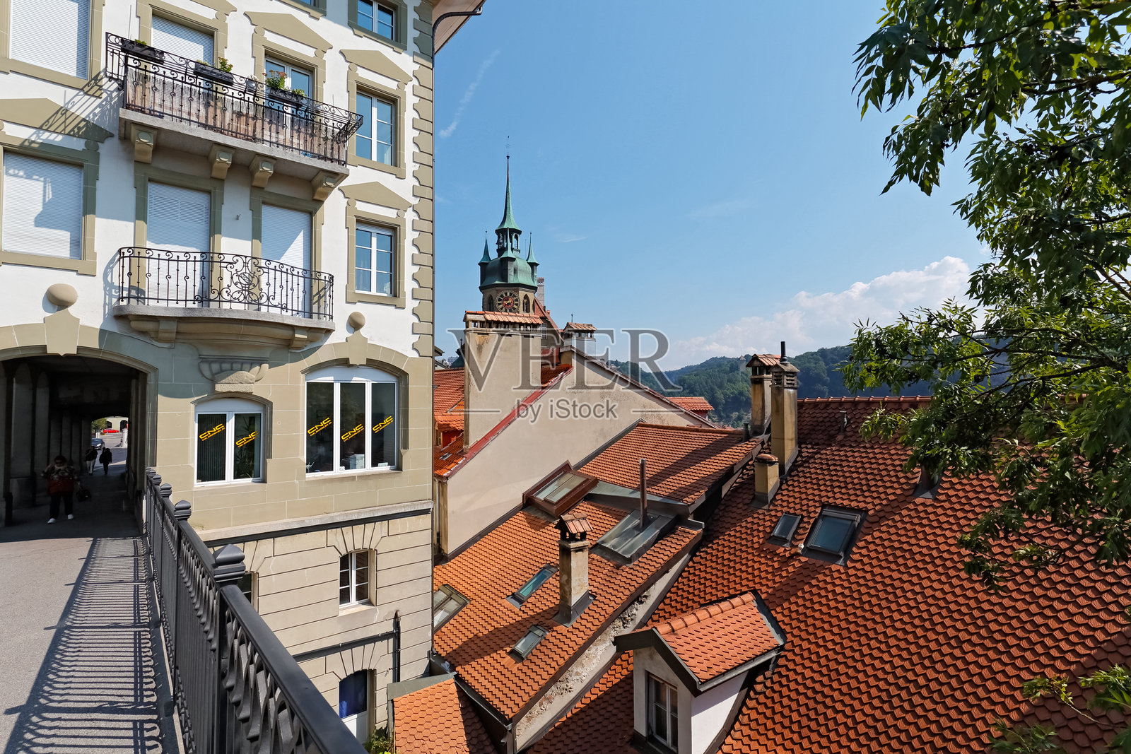 瑞士弗里堡市景（细节）照片摄影图片