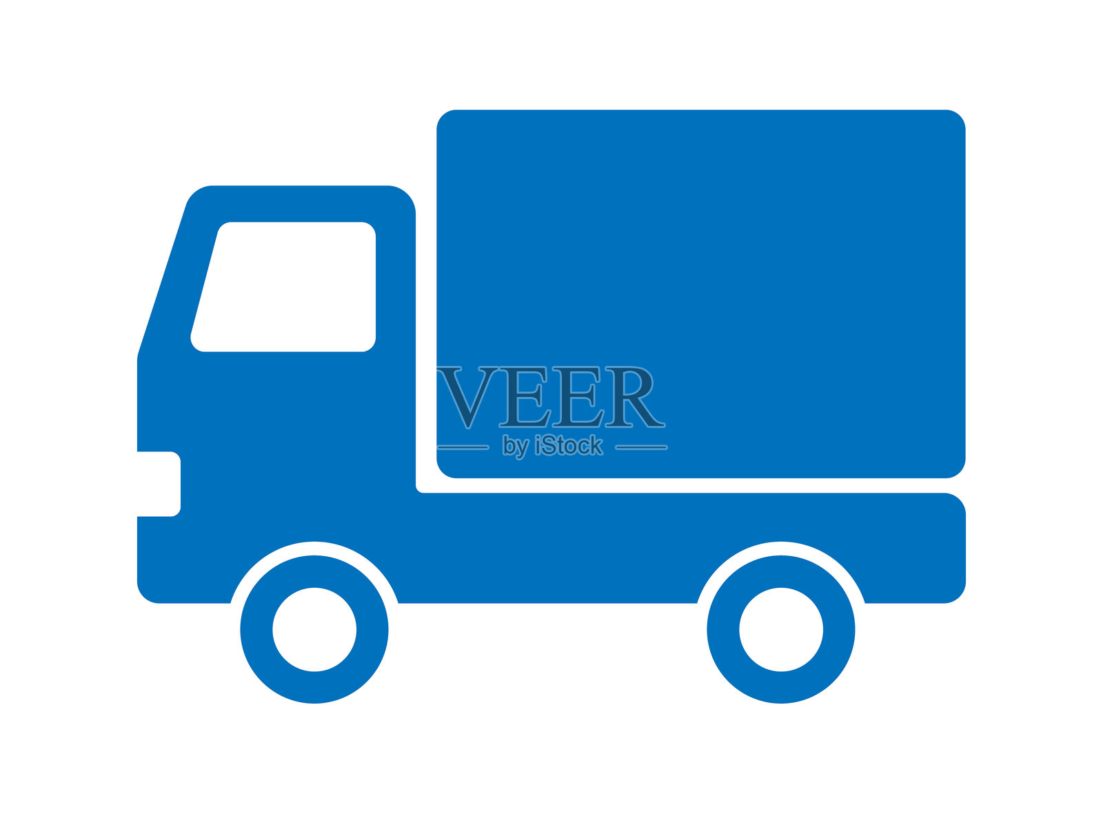 卡车剪影（配送图标）插画插画图片素材