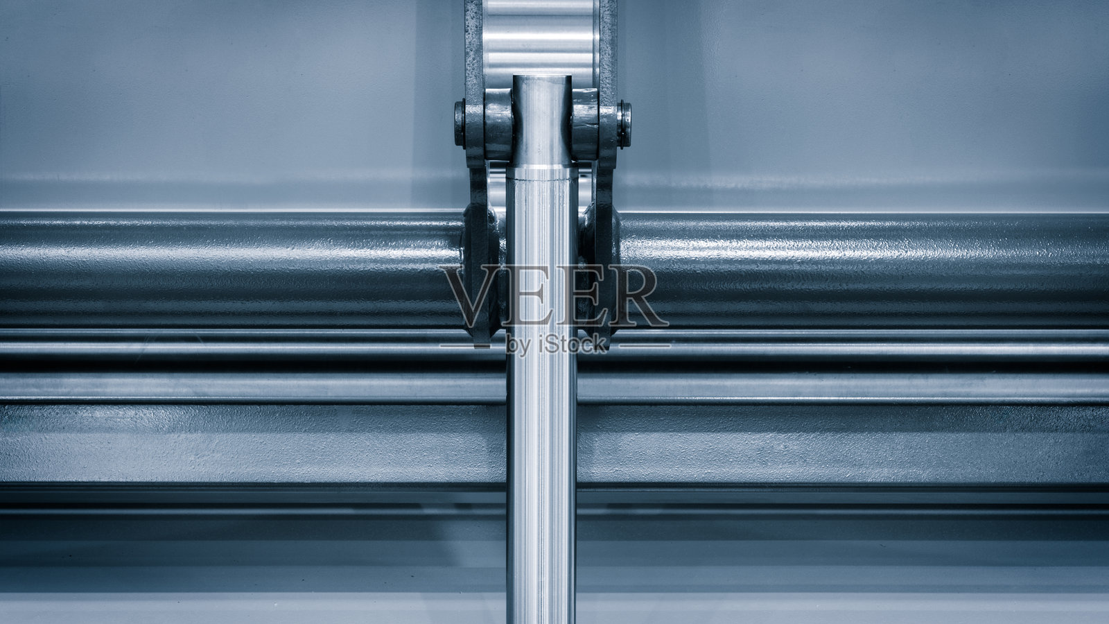 金属液压驱动杆，工业概念背景照片摄影图片